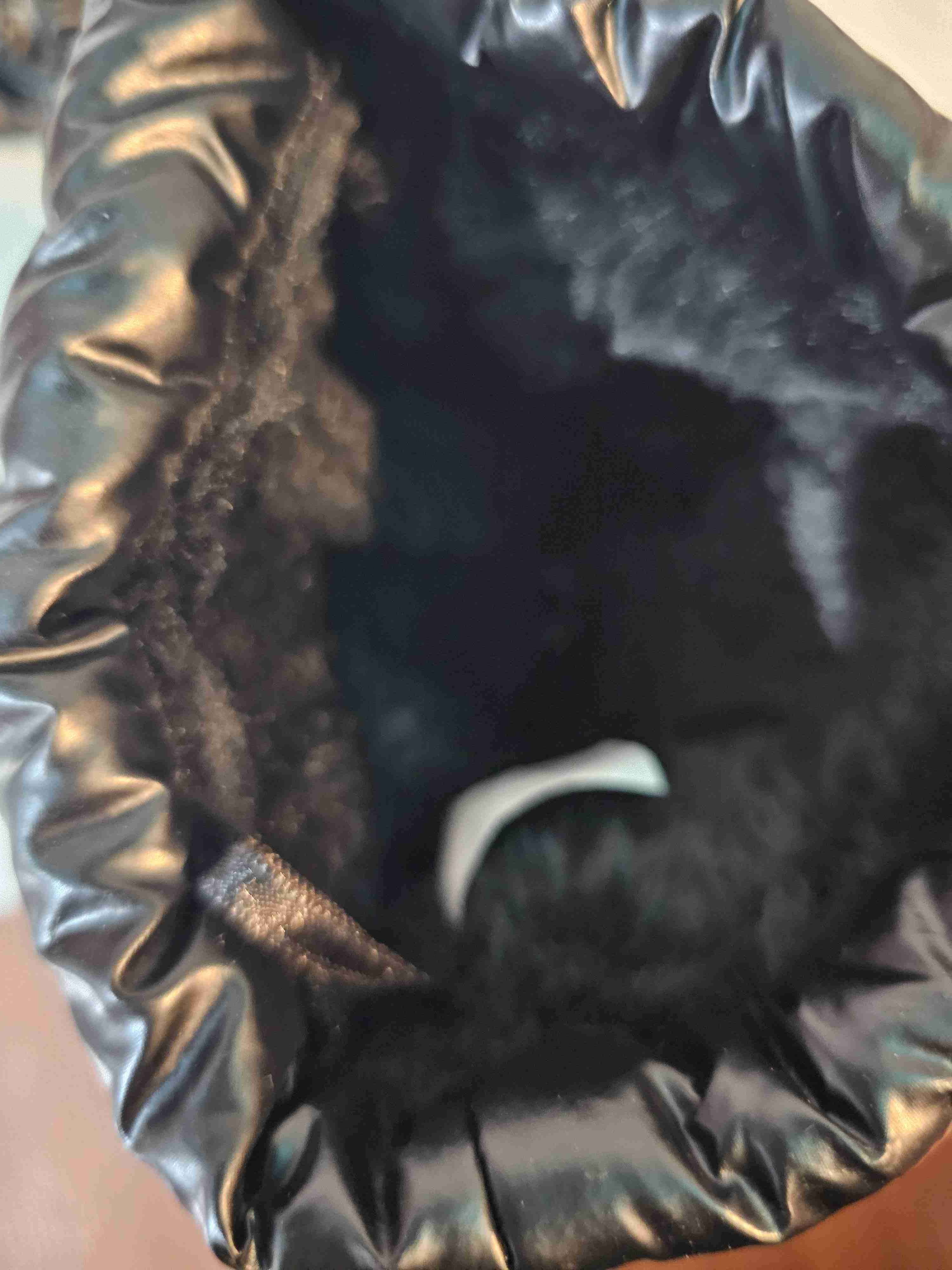 Botas acolchadas negras tricot - miniatura 5