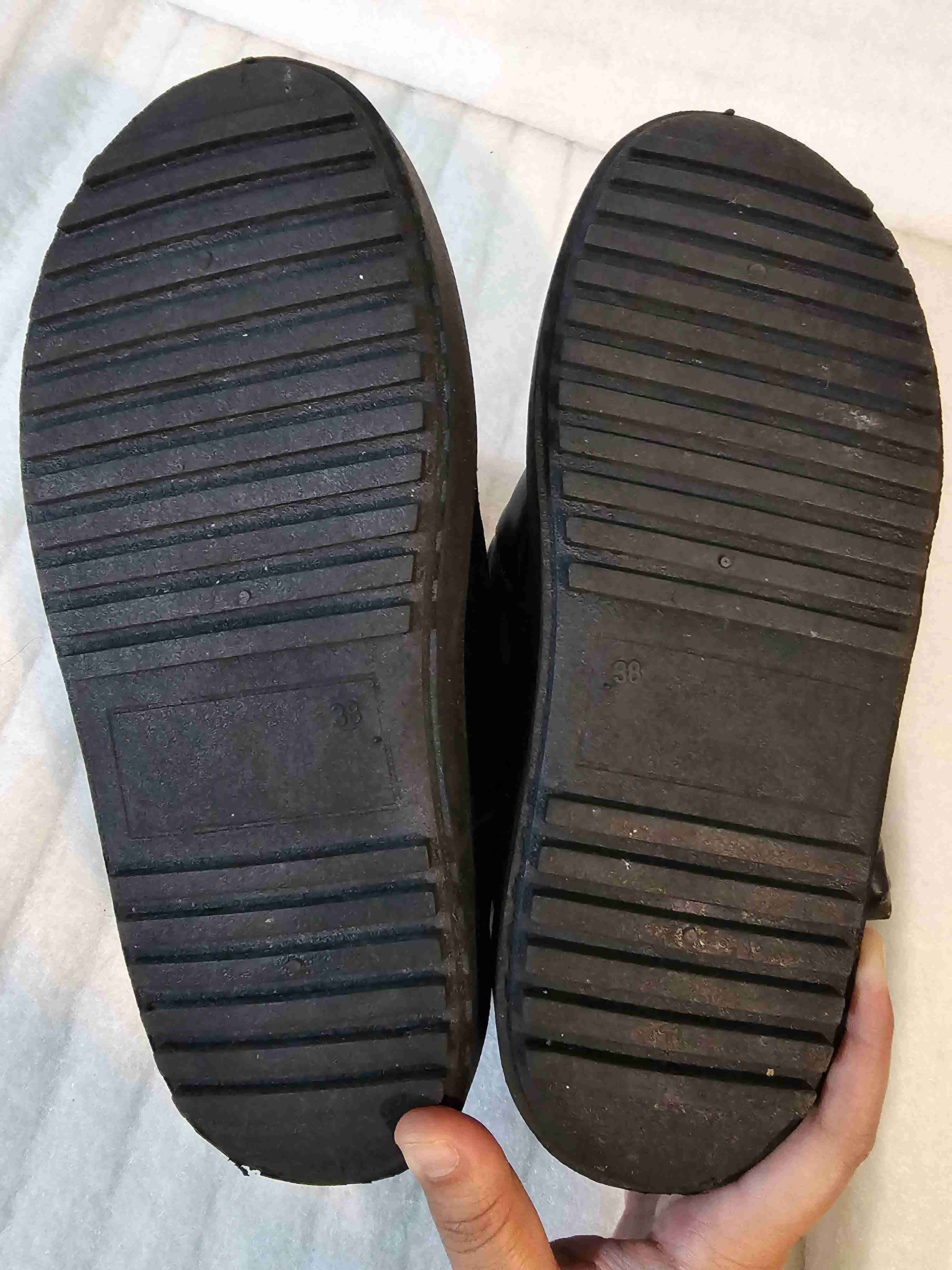 Botas acolchadas negras tricot - miniatura 6