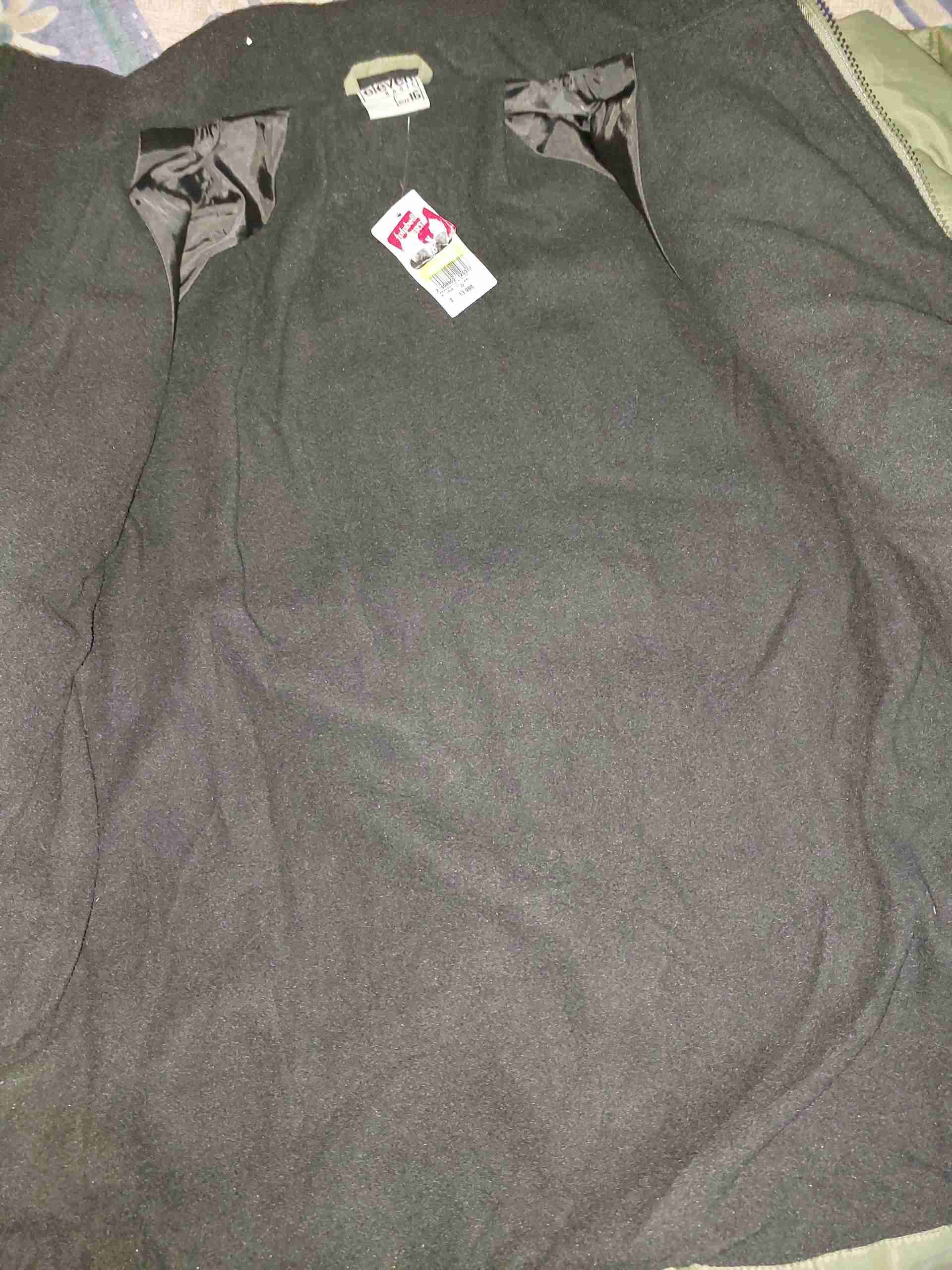 Chaqueta acolchada verde y naranja - miniatura 3