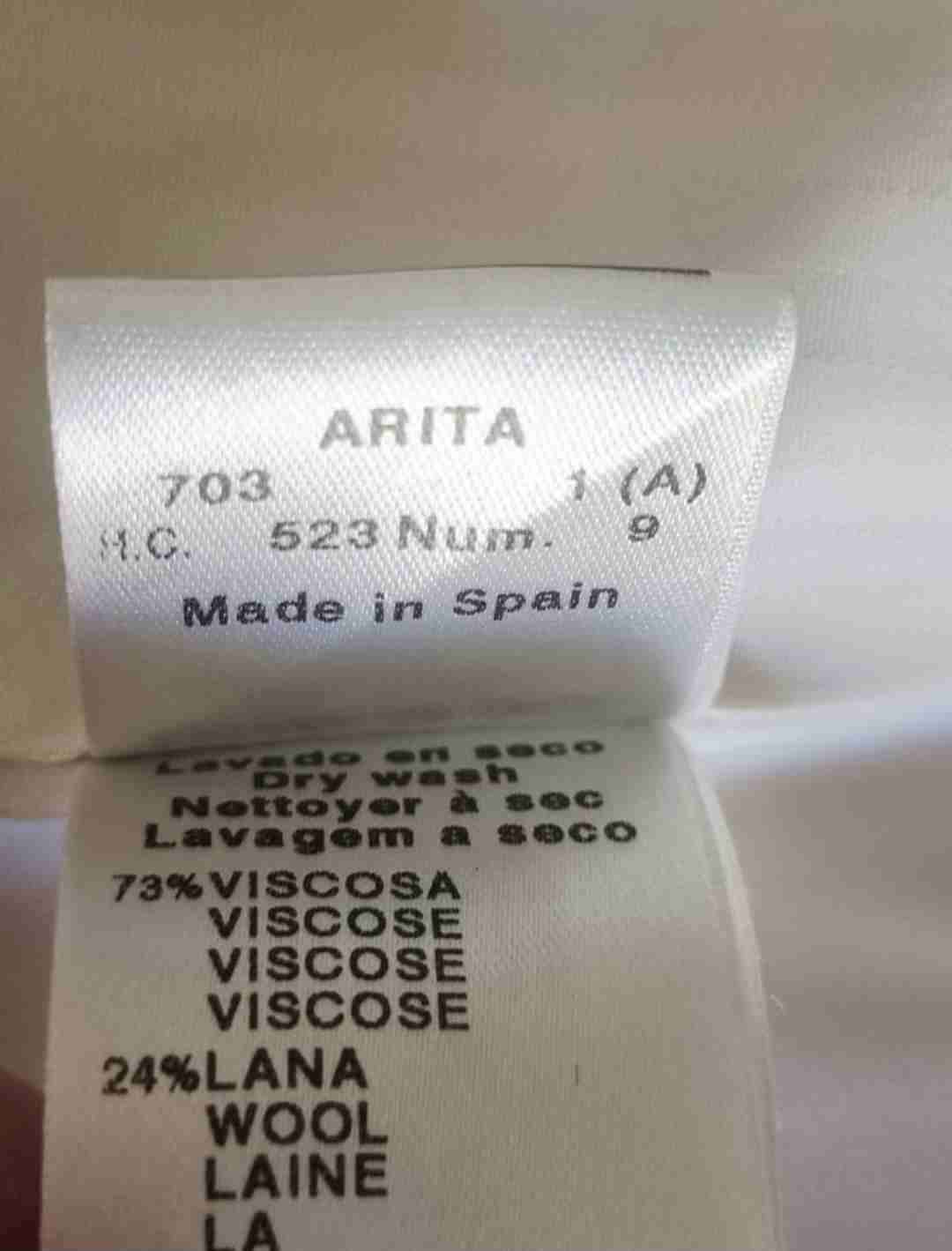 Blazer marca Lasserre Paris, talla M, tono marfil. - 5