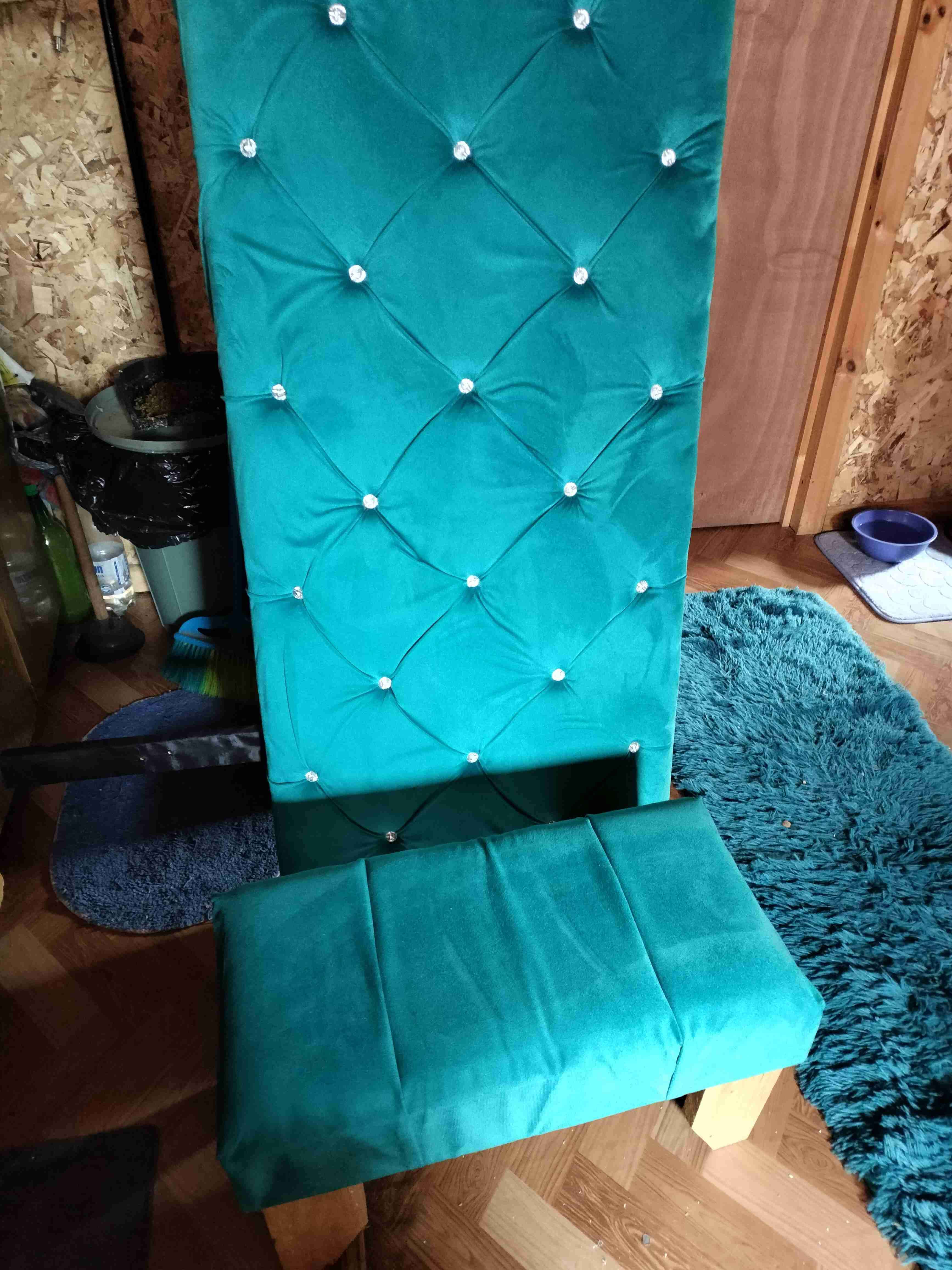 Respaldo de cama 2 plazas +banqueta