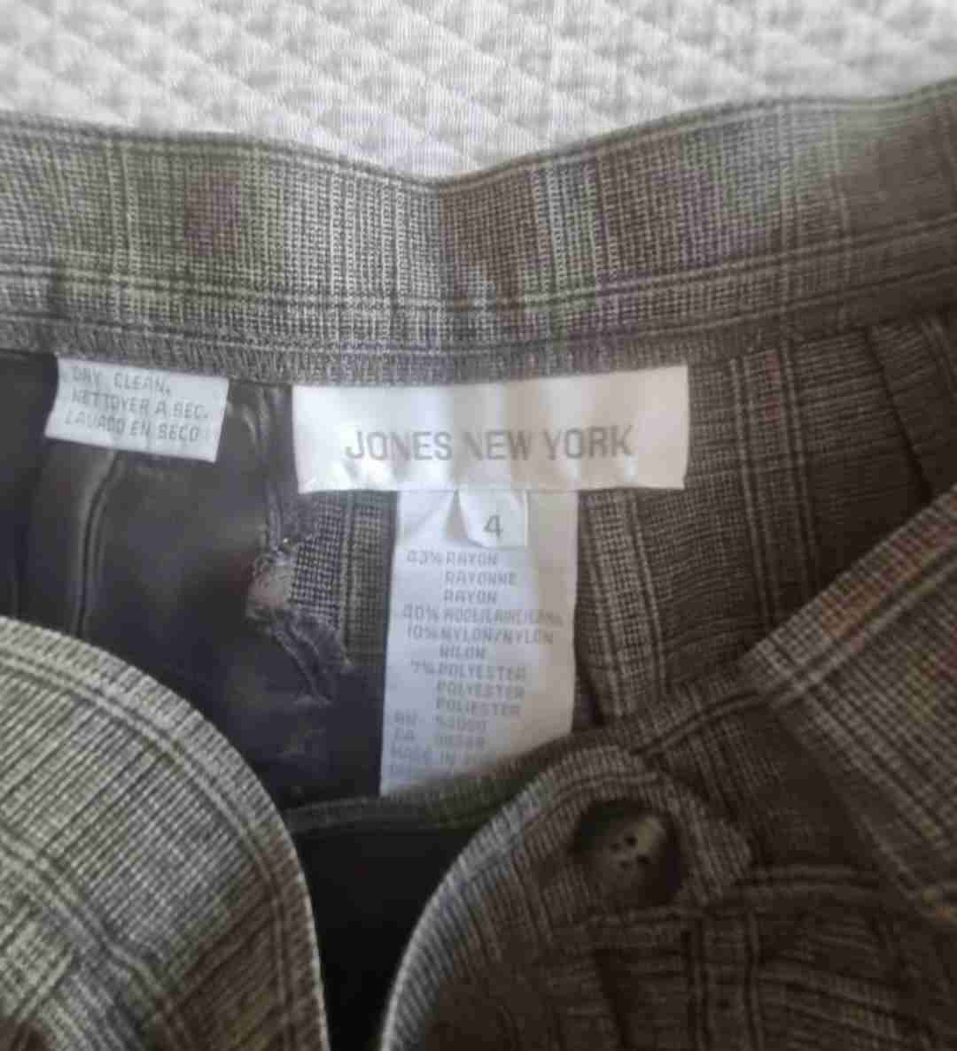 Traje formal Jones New York cafe a cuadros. - 6
