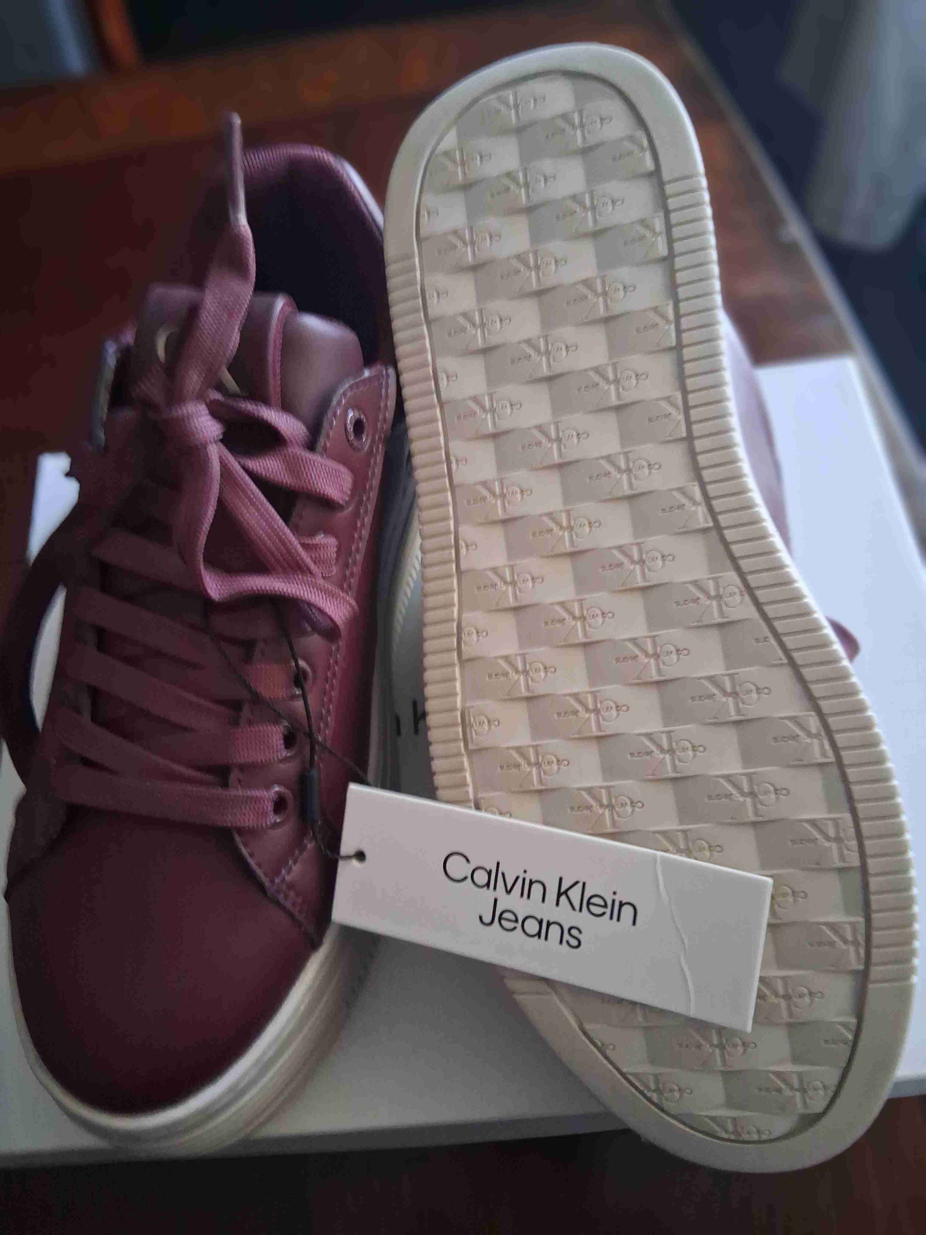 Zapatillas Calvin Klein burdeo - miniatura 2