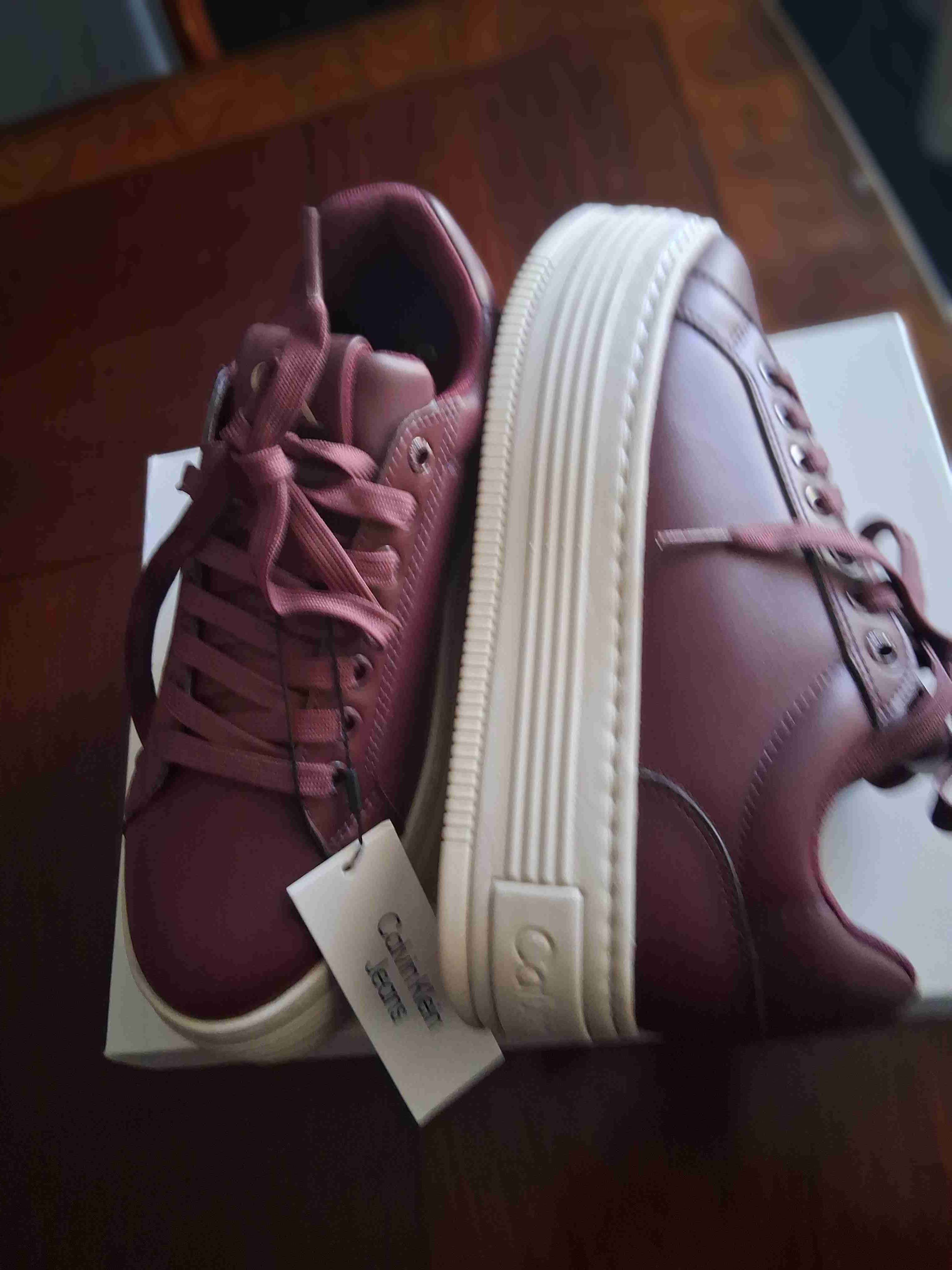 Zapatillas Calvin Klein burdeo - miniatura 3