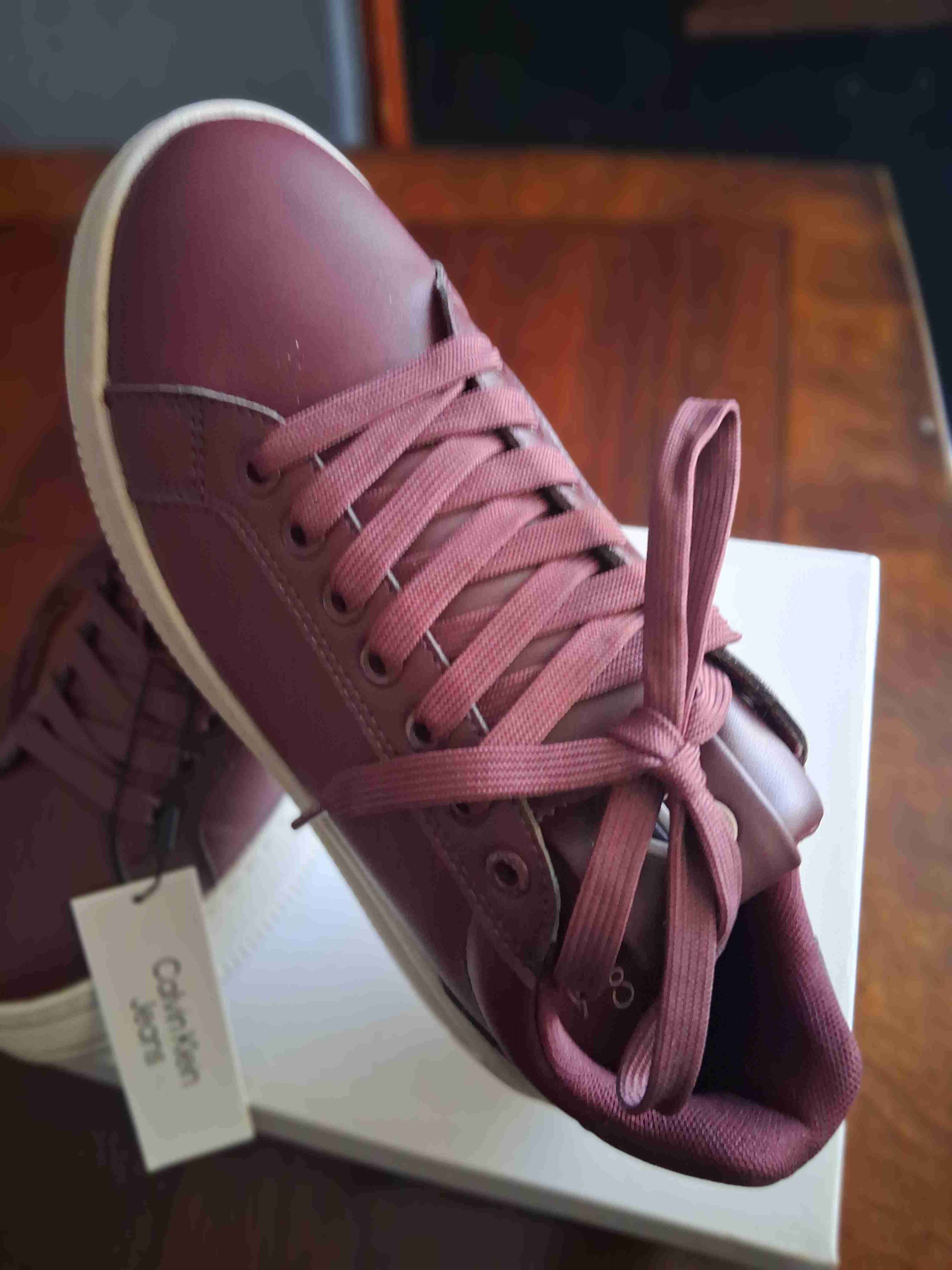 Zapatillas Calvin Klein burdeo - miniatura 4