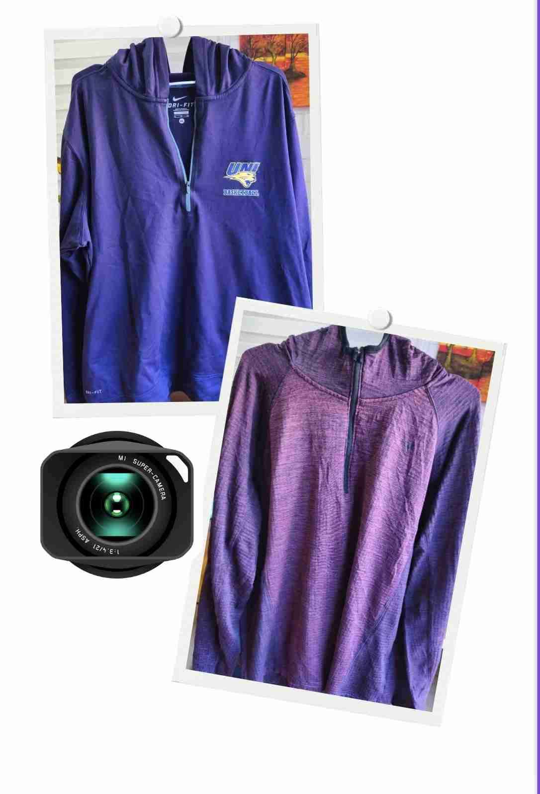 2 Polerón con capucha morado