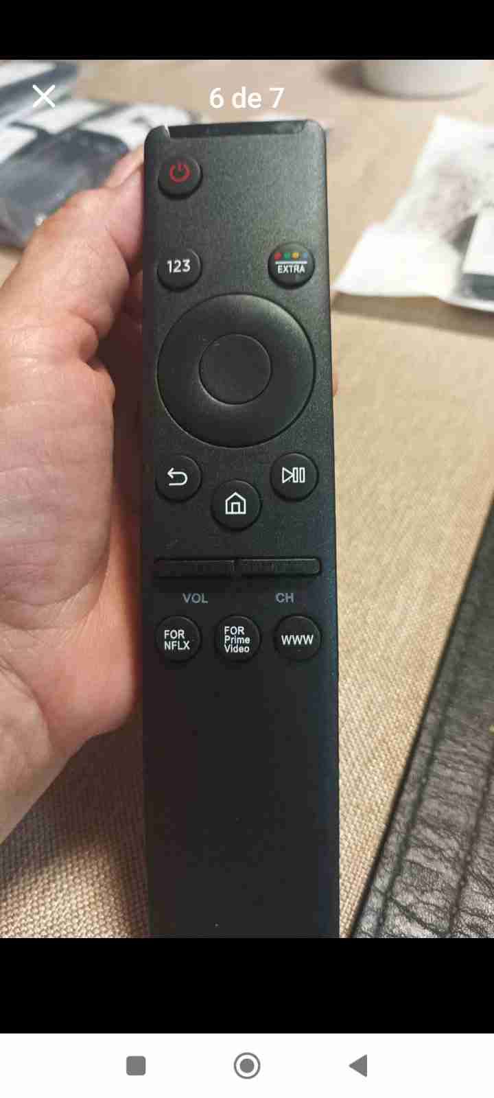 Control remoto TV negro - 6