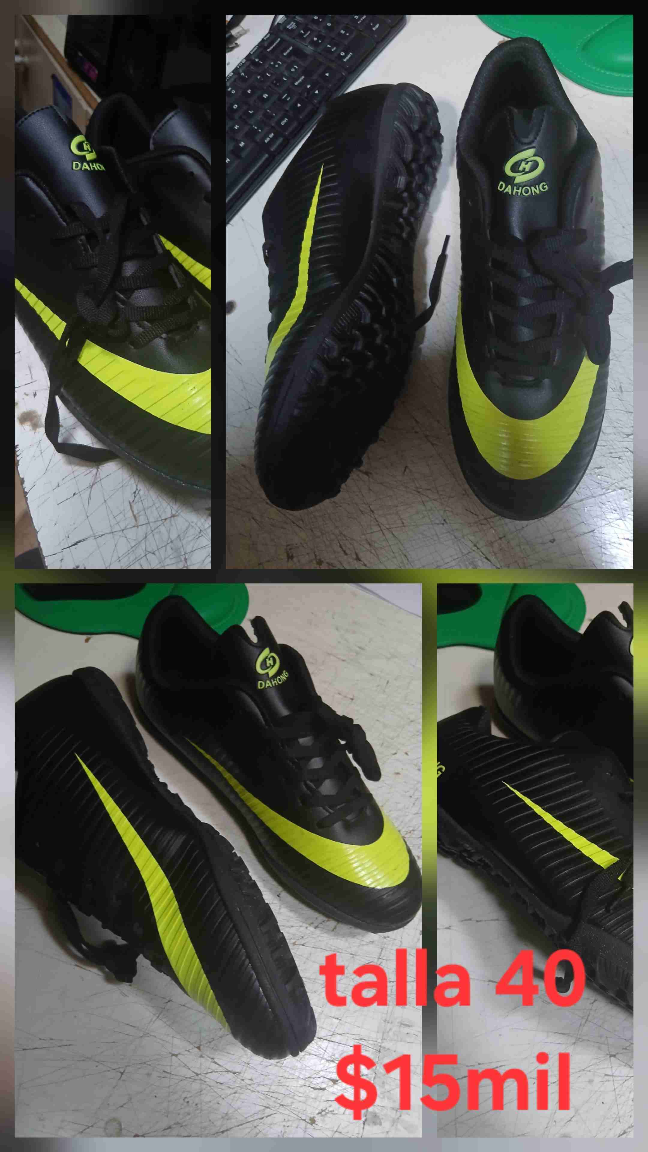 Zapatillas de fútbol negras Dahong - miniatura 2