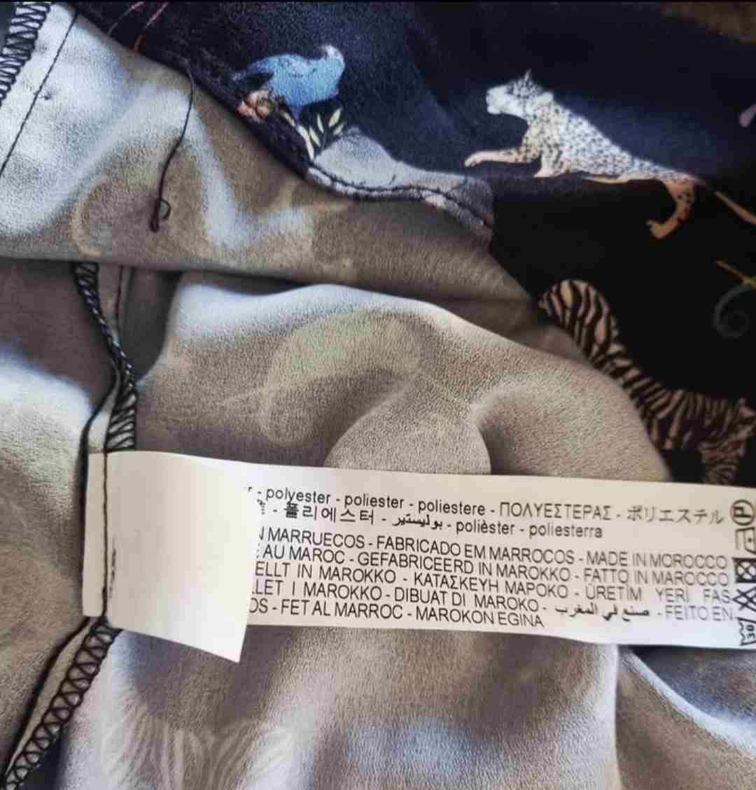 Blusa Zara,  estampada animal. Talla XL - miniatura 5