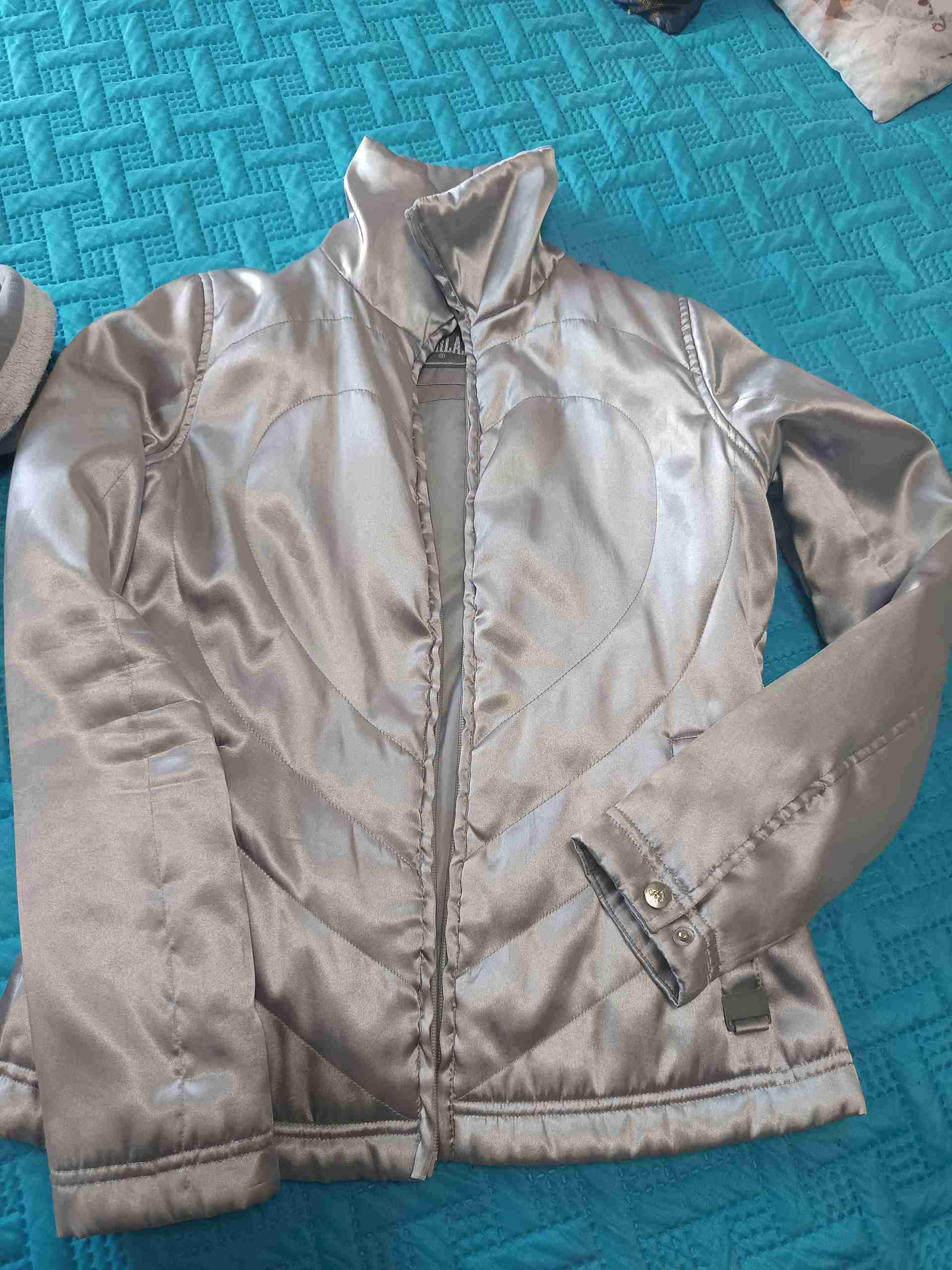 Chaqueta plateada acolchada Everlast