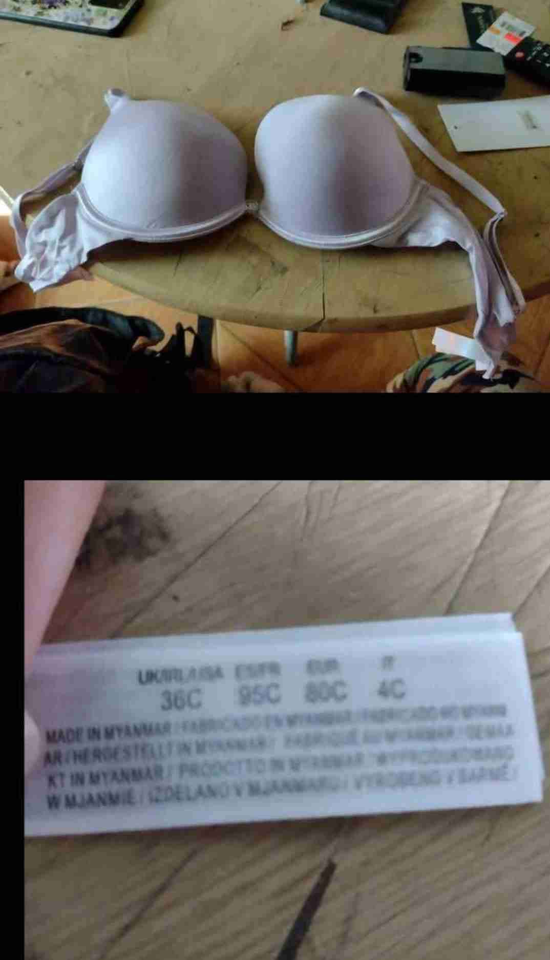 Se venden distintos colores y tamaños de sostenes