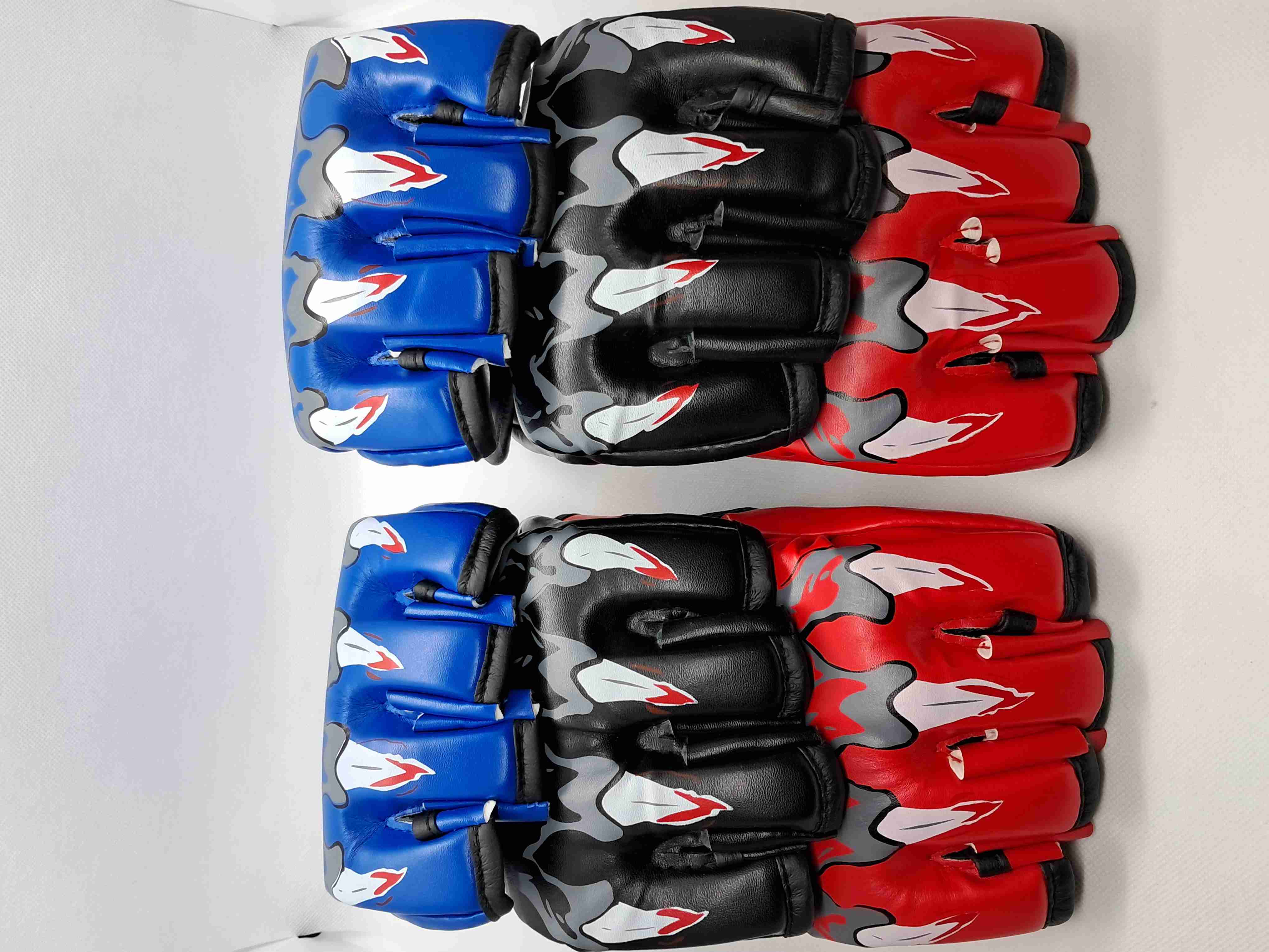 Guantes MMA rojos diseño llamas - 4