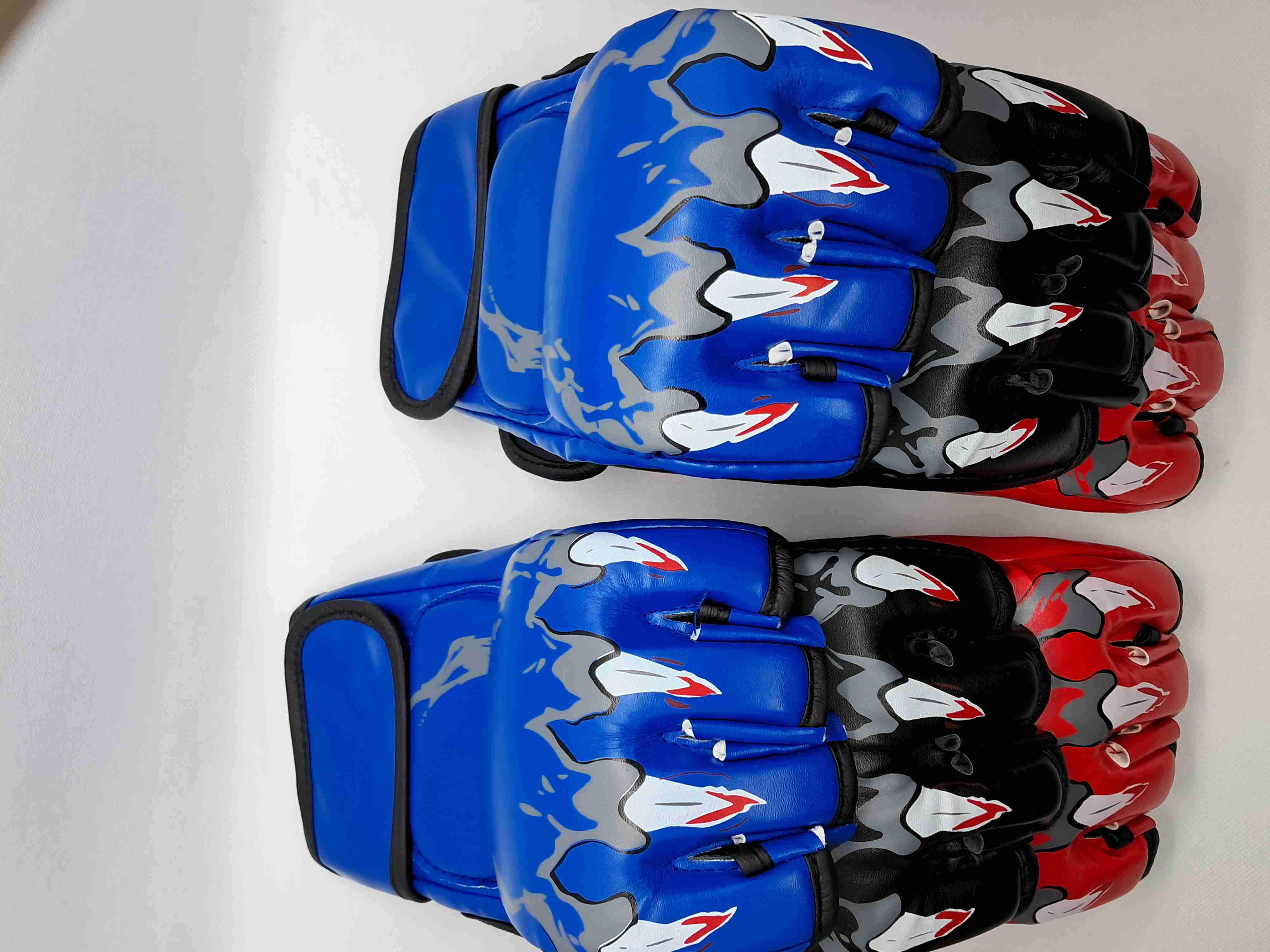 Guantes MMA rojos diseño llamas - 5