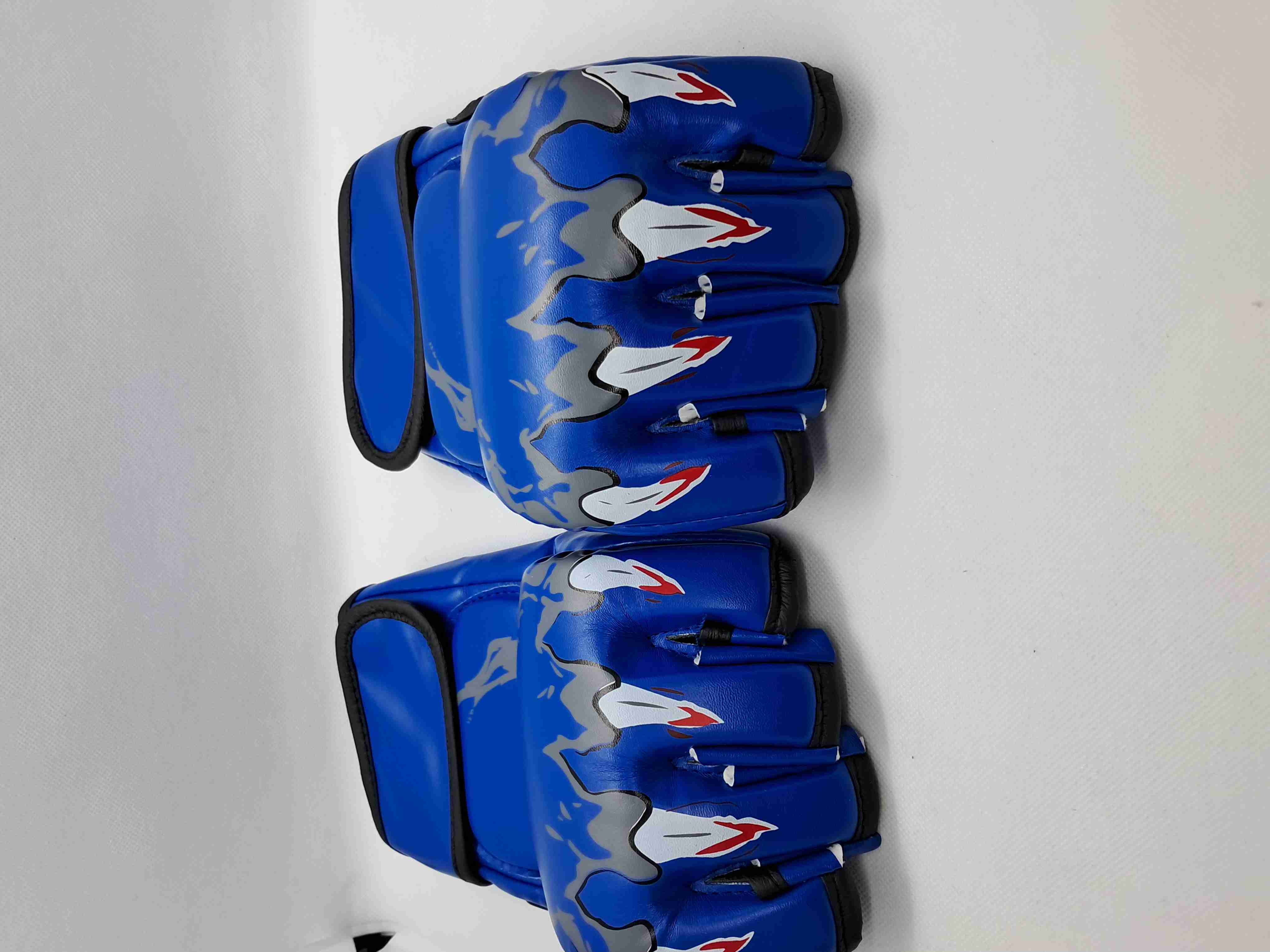 Guantes MMA rojos diseño llamas - 6