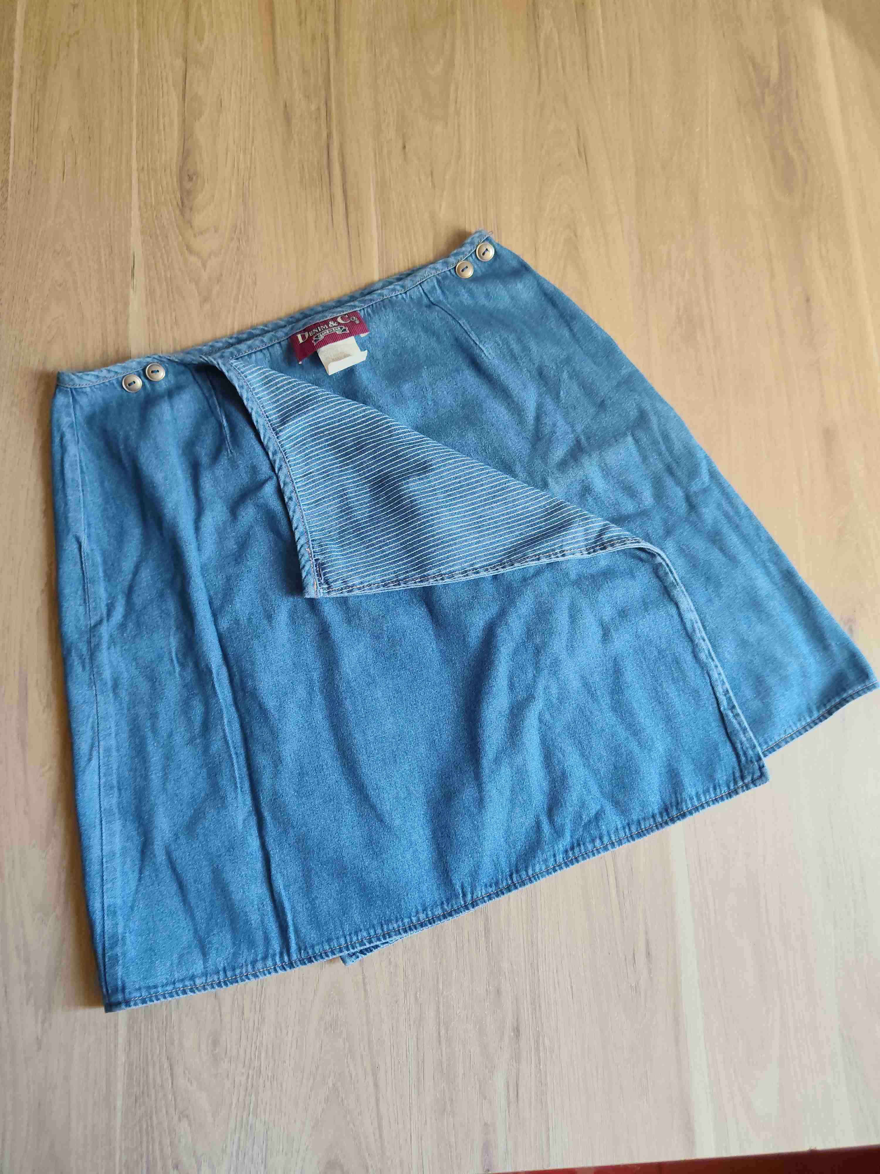 Falda de mezclilla azul