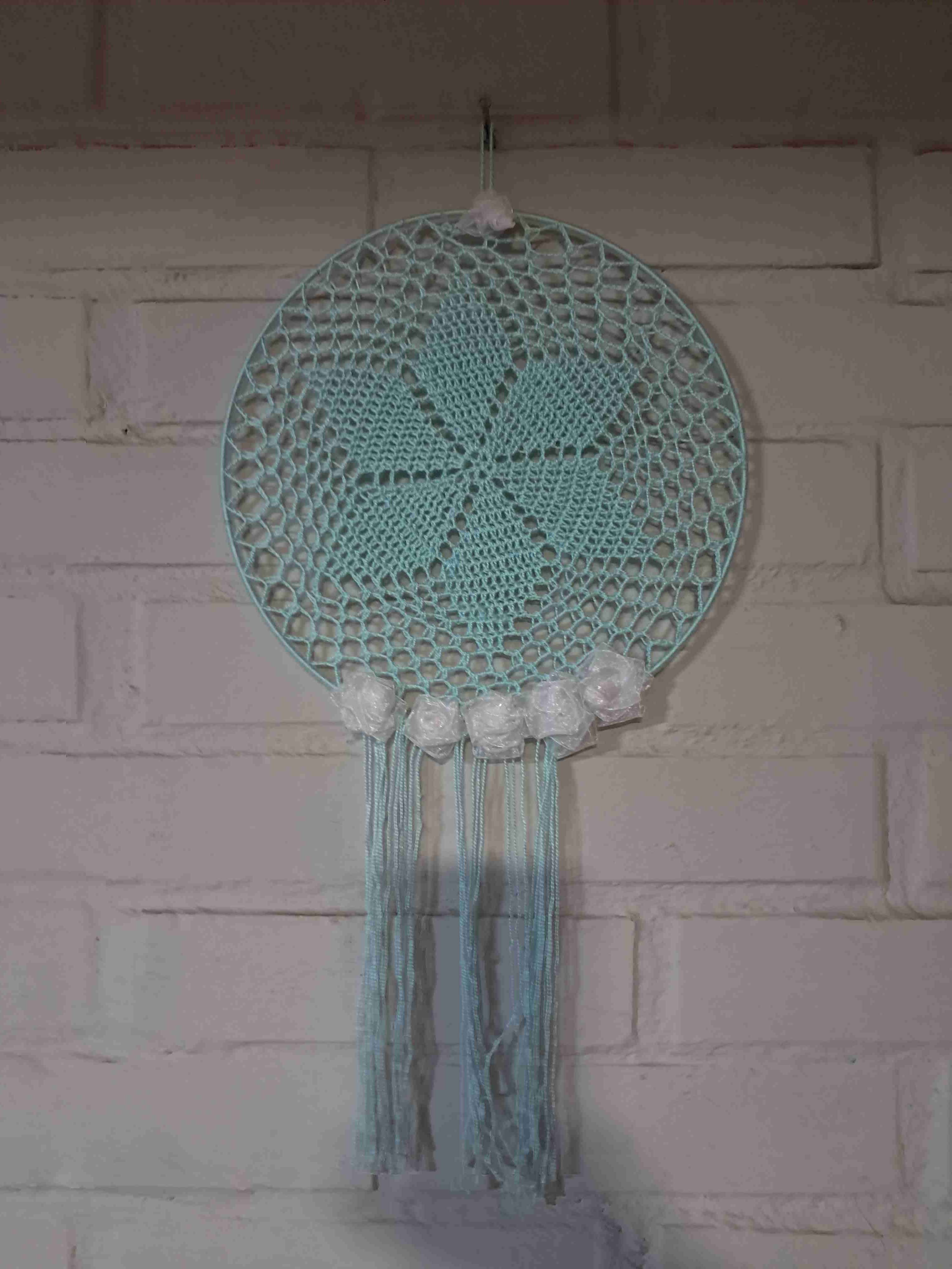 Atrapasueños de girasol tejido - miniatura 3