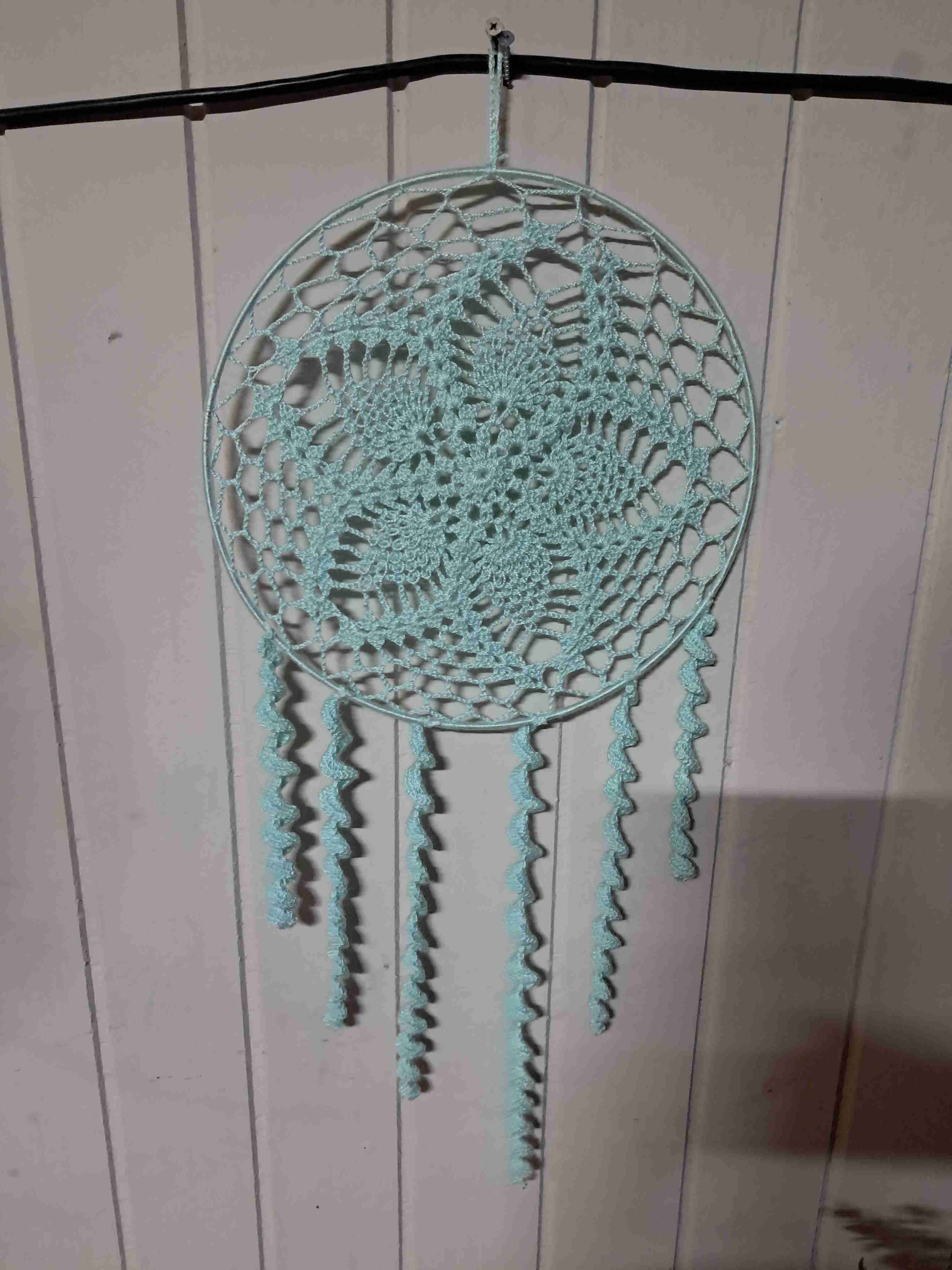 Atrapasueños de girasol tejido - miniatura 4