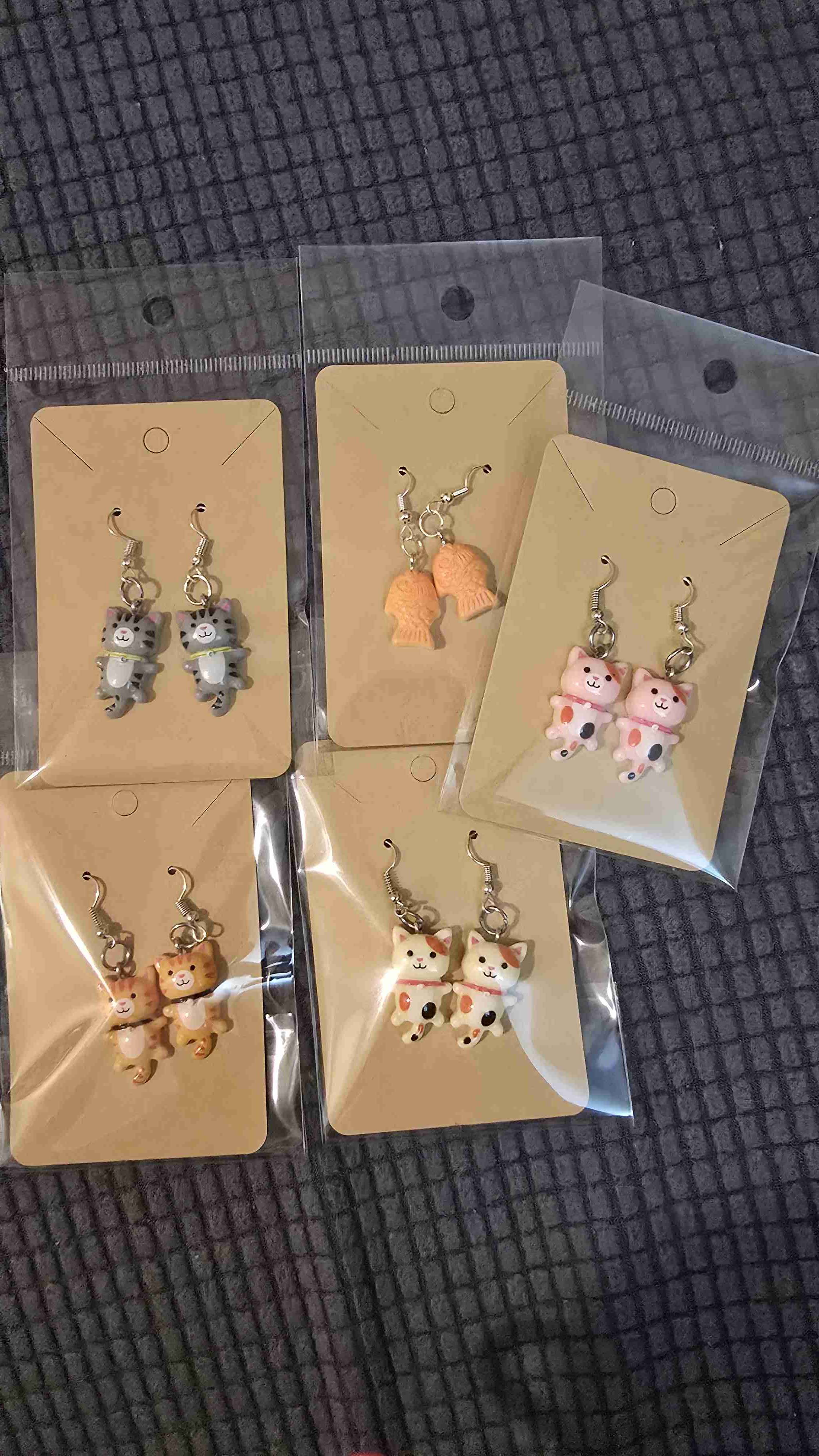 Set aros con diseño de gatos - miniatura 2