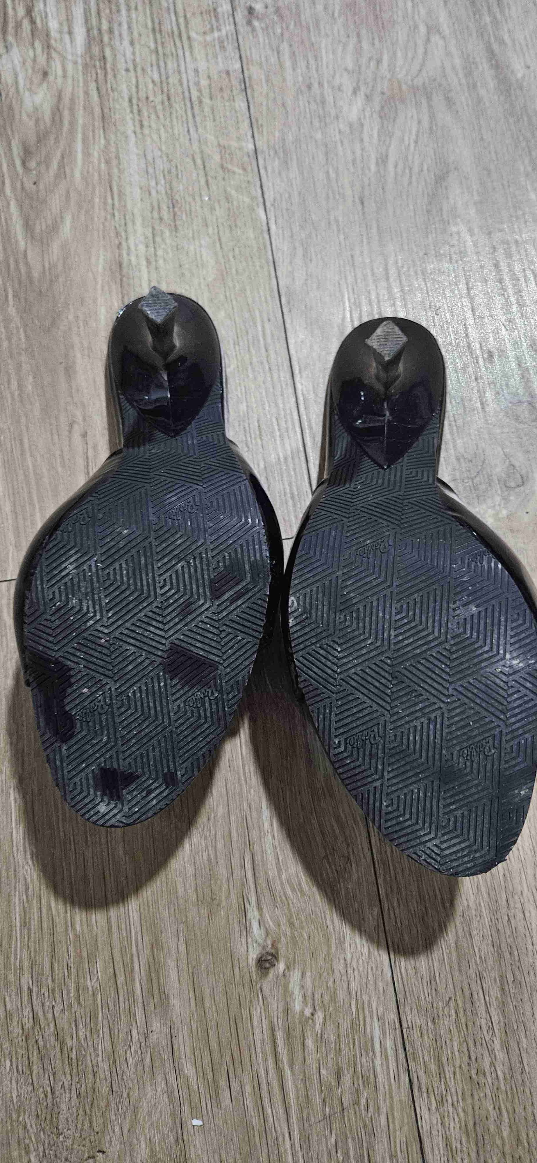 Sandalias Barbie negras mule acolchado tacon zara - miniatura 4