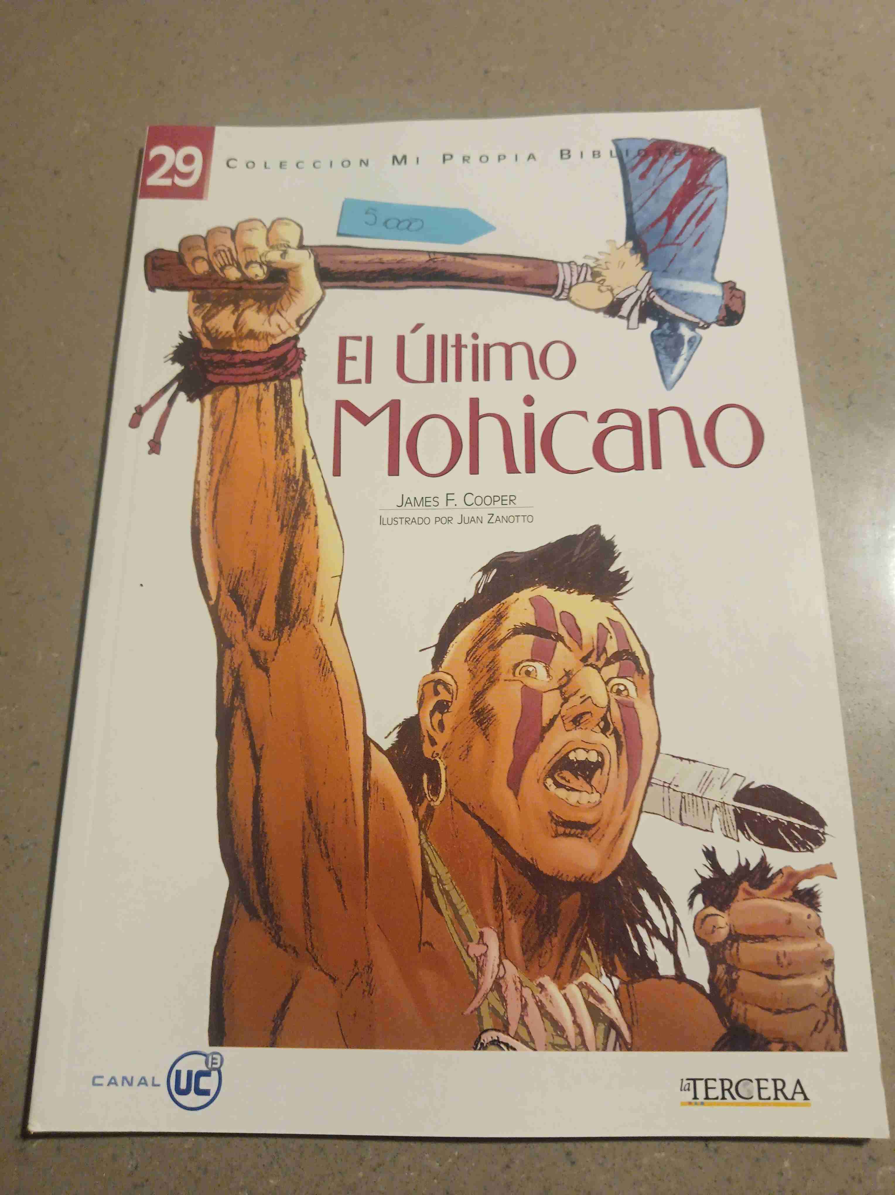 Libro El Último Mohicano ilustrado