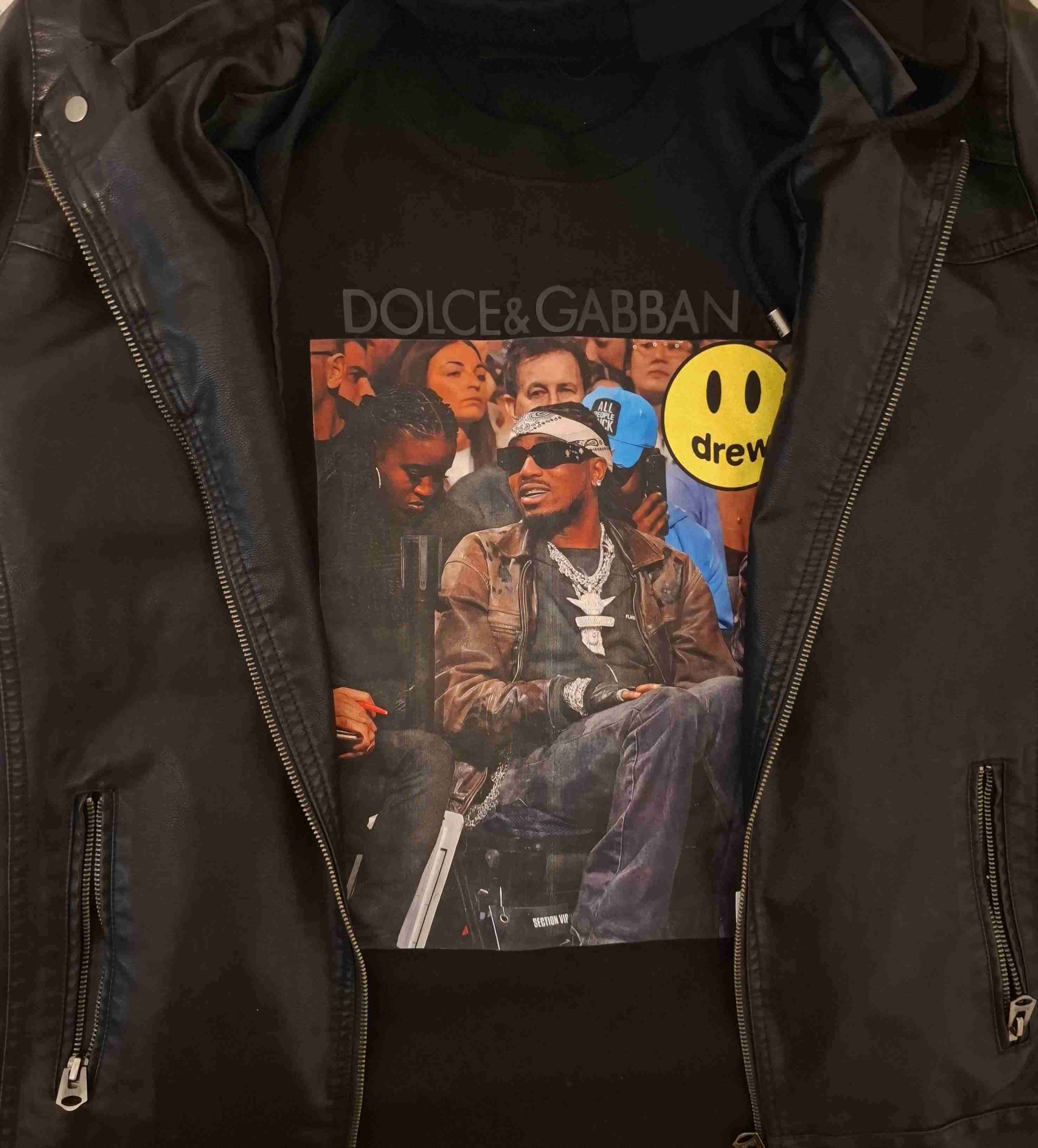 Polera negra estilo Dolce & Gabbana - miniatura 2