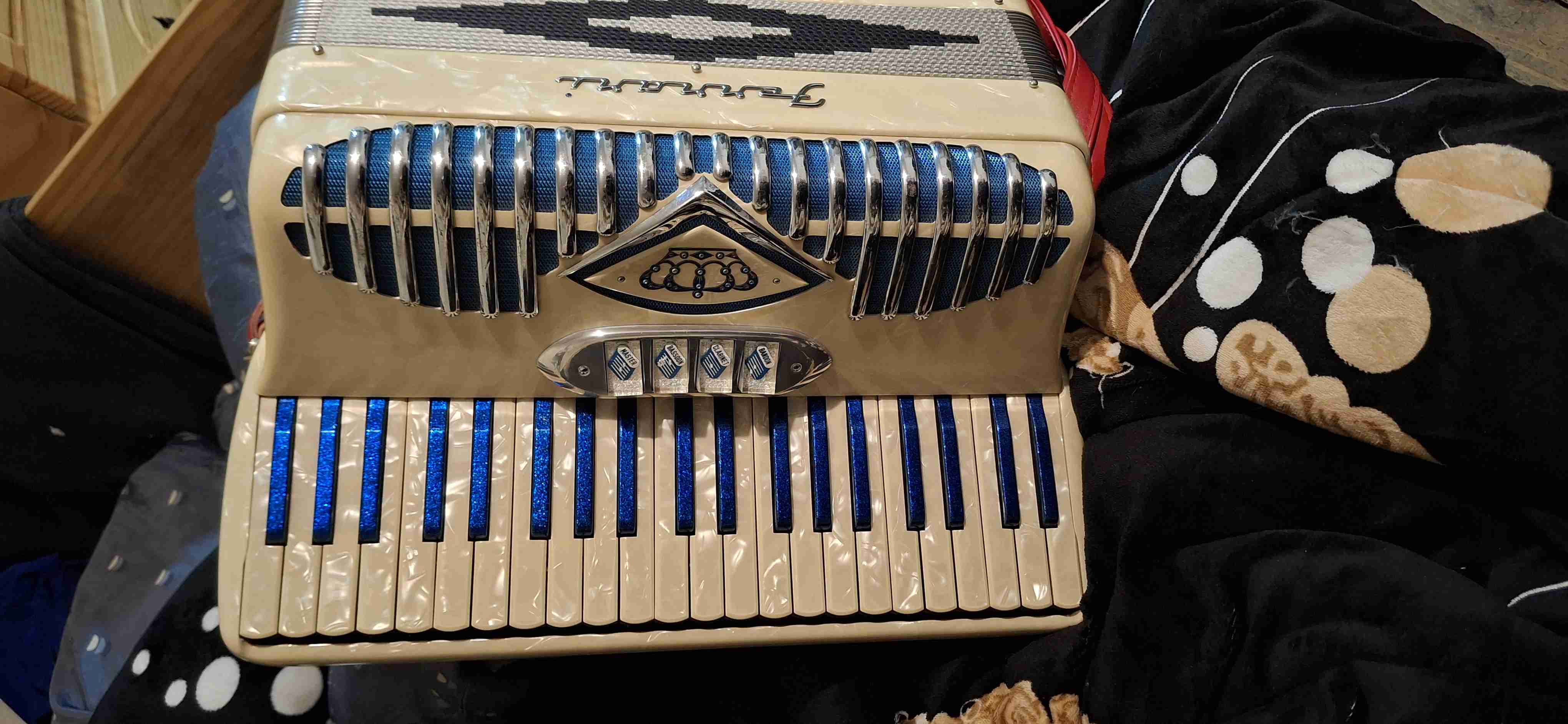 Acordeón Ferrari con diseño azul - miniatura 2