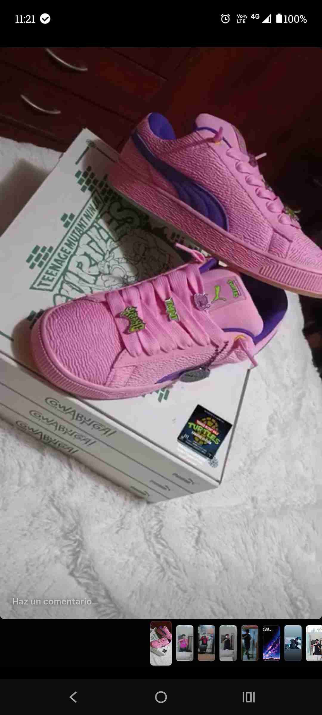 Zapatillas rosas edición Tortugas Ninja