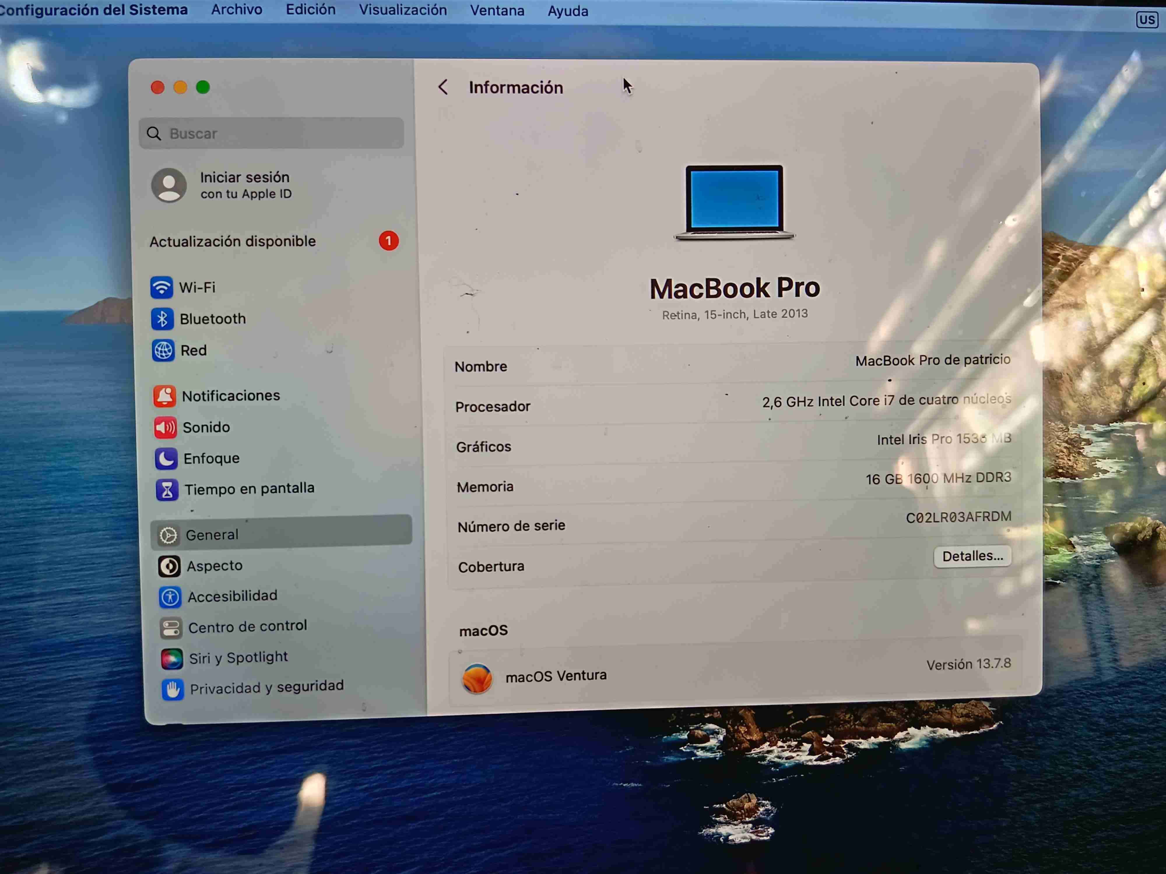 Laptop Apple MacBook Pro 15 pulgadas i7 16 GB ram - miniatura 4