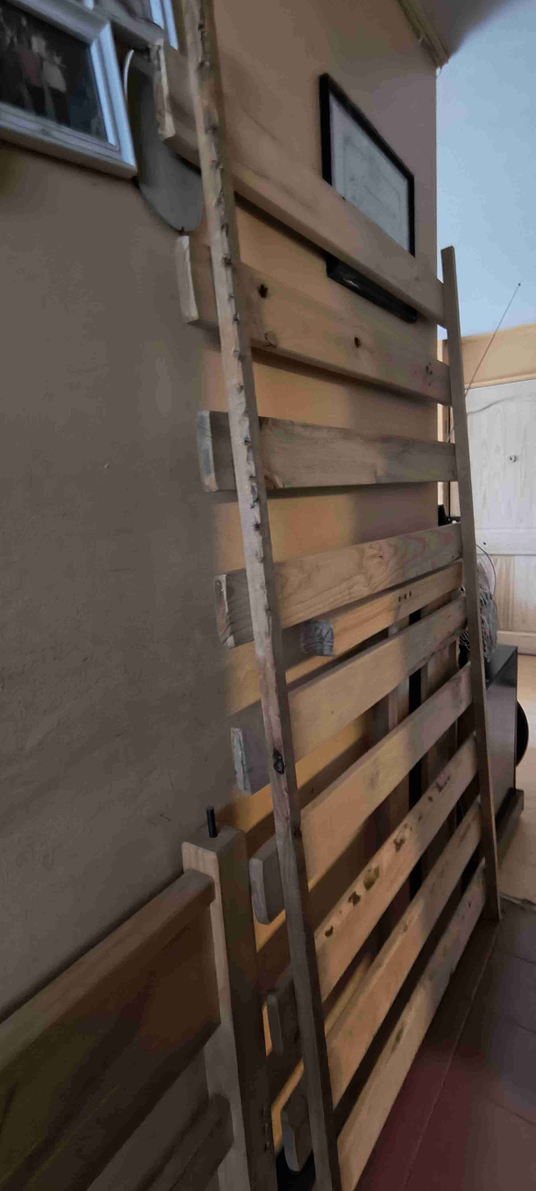 Respaldo y pie de cama de madera - miniatura 2