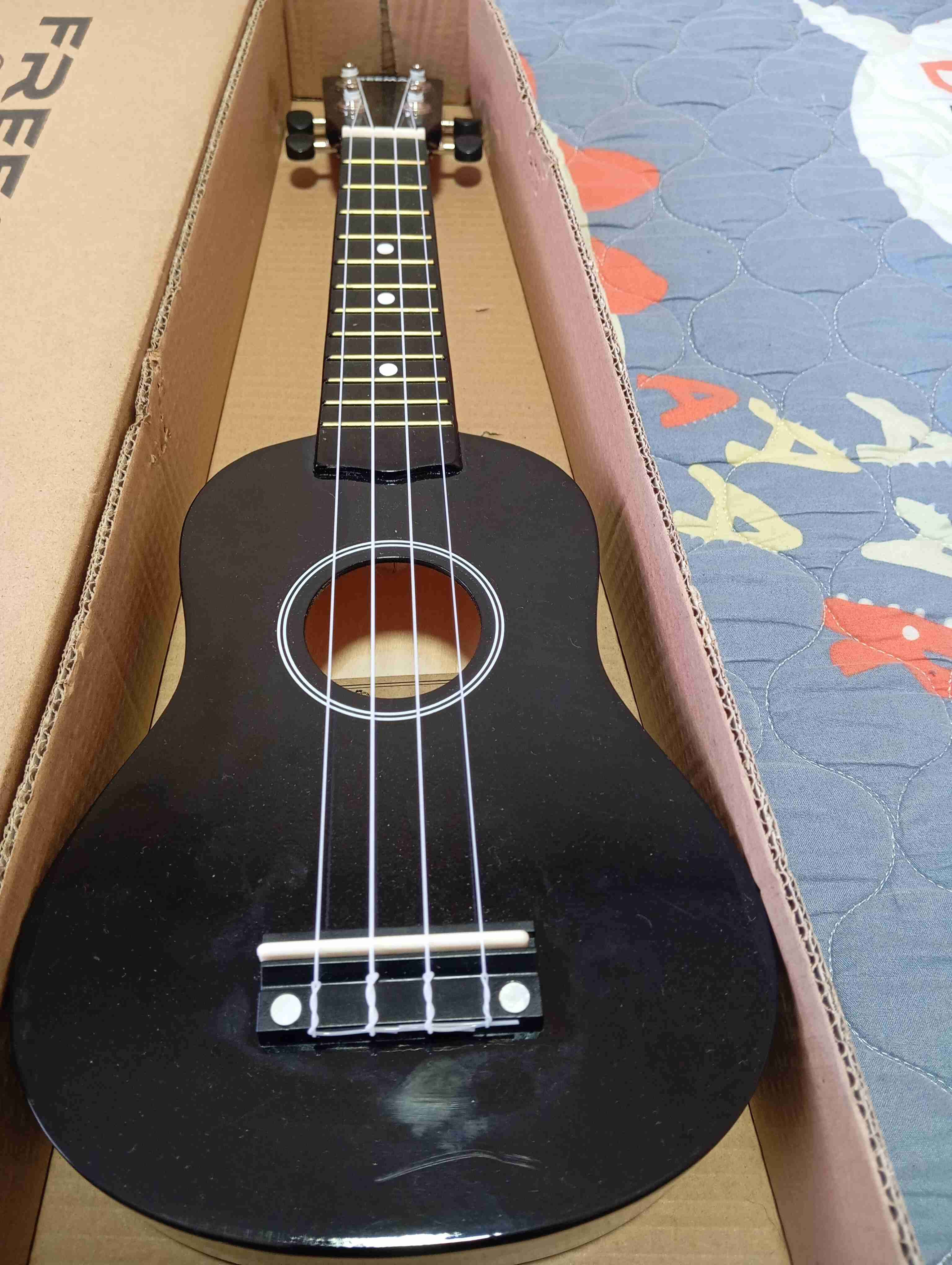 Ukulele Freeman Guitars negro - miniatura 3