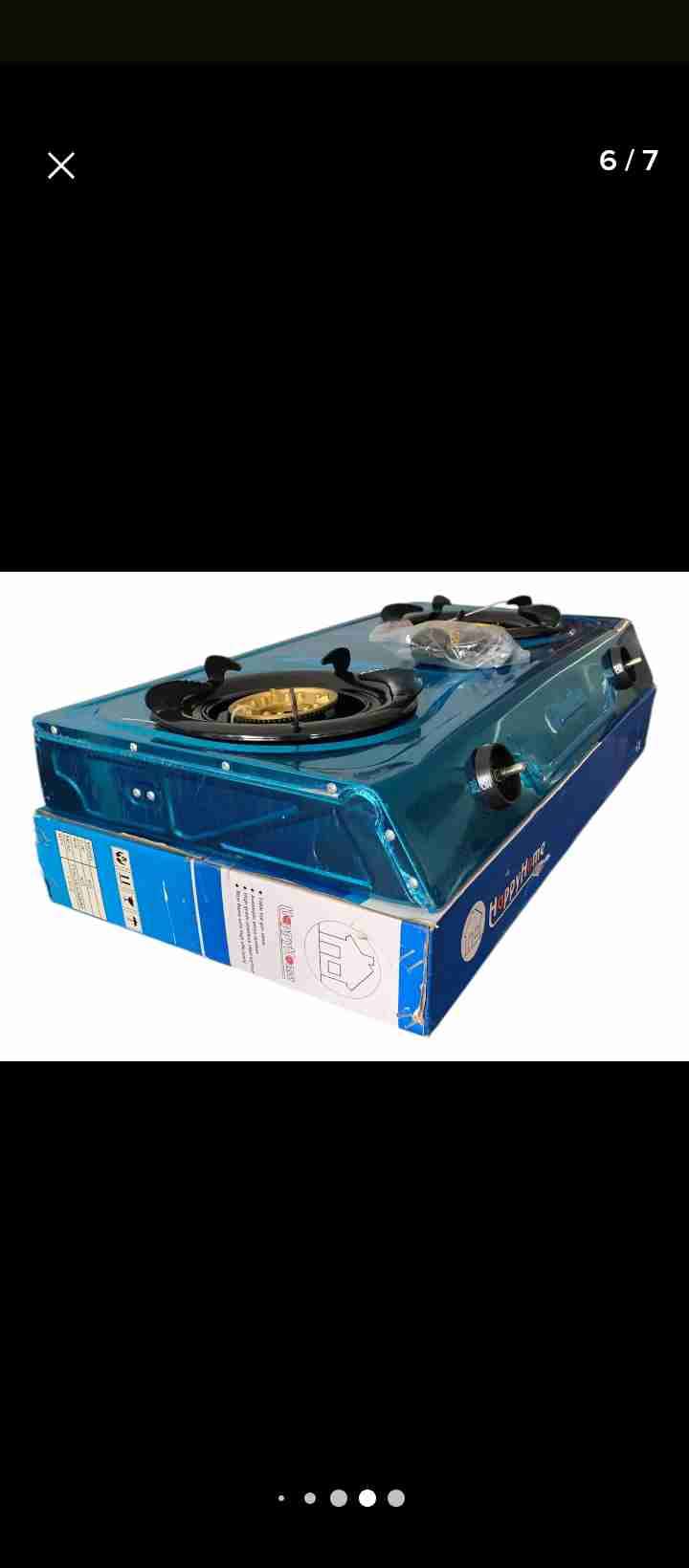 Cocina a gas portátil 2 quemadores