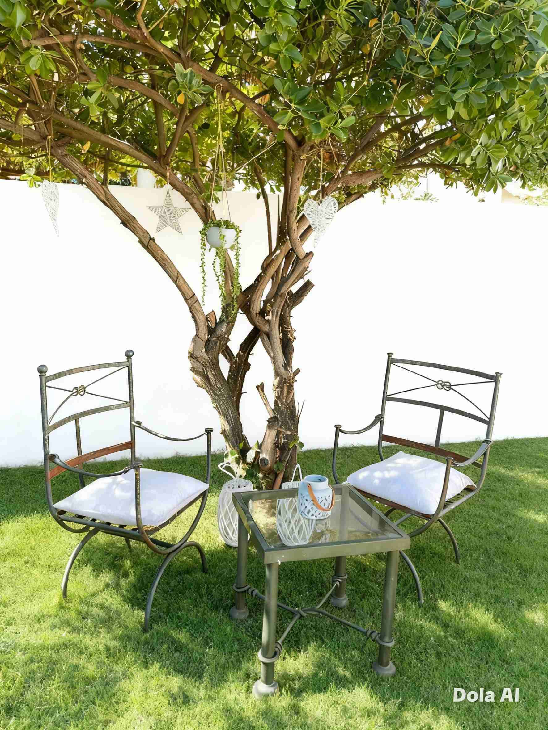 Juego de sillas y mesa de jardín