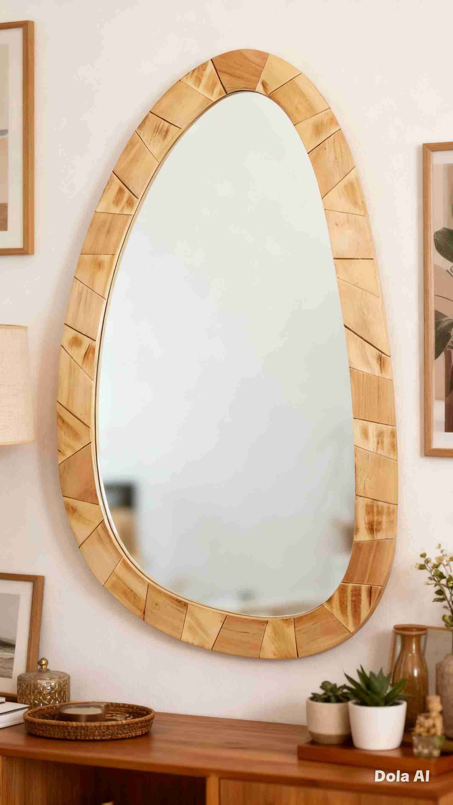 Espejo decorativo de madera - miniatura 2