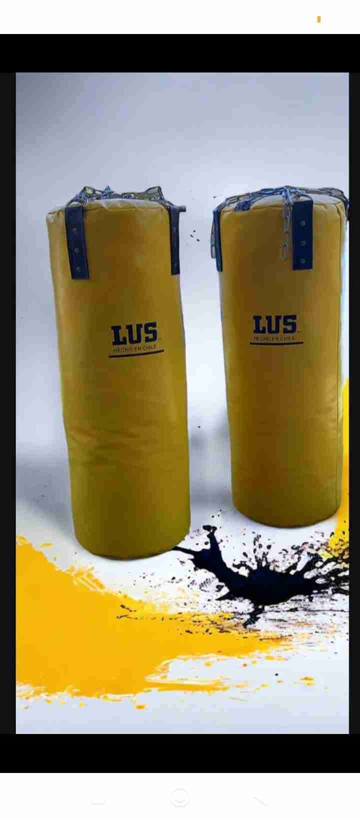 Sacos de boxeo amarillos LUS