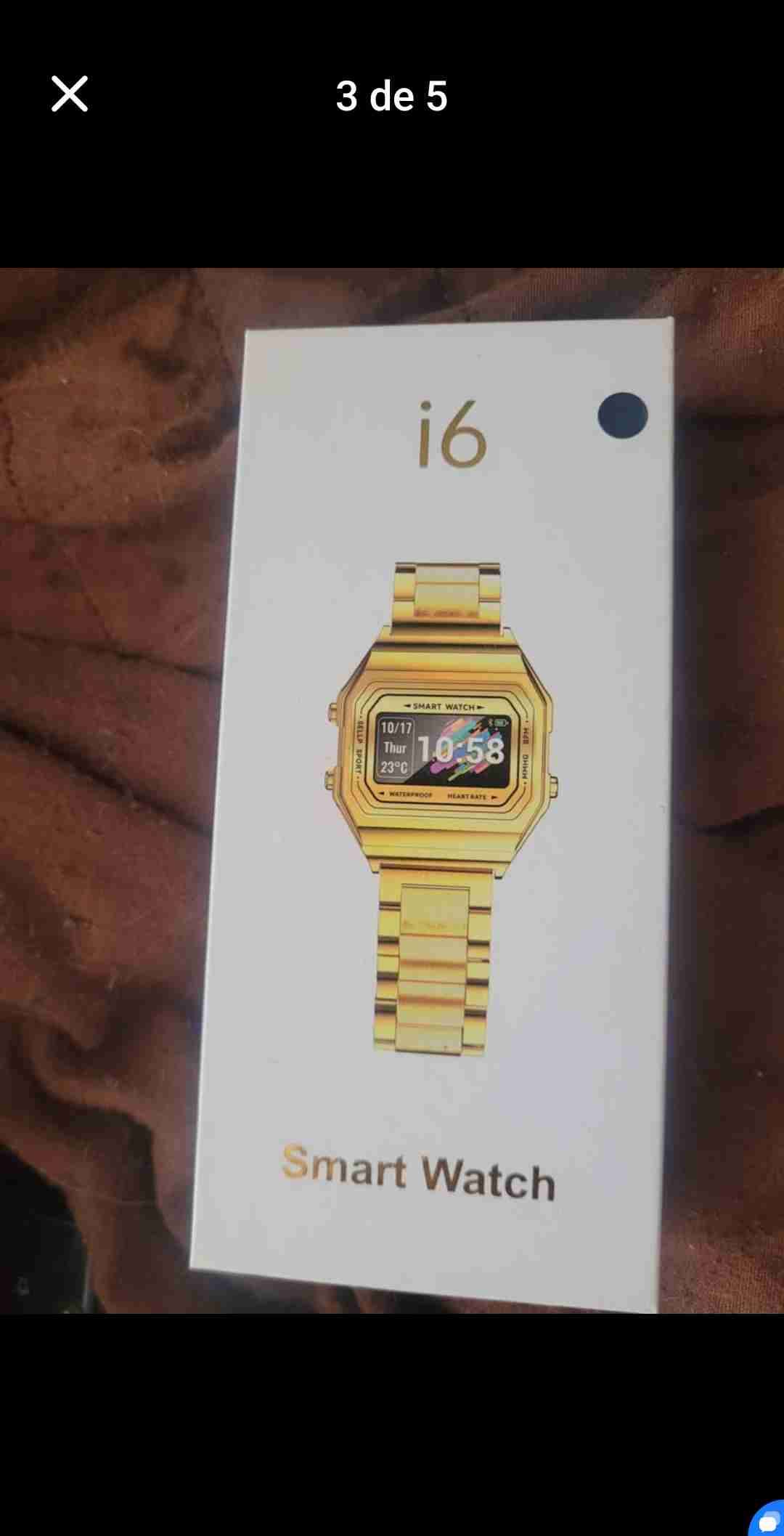 Smartwatch i6 dorado nuevo