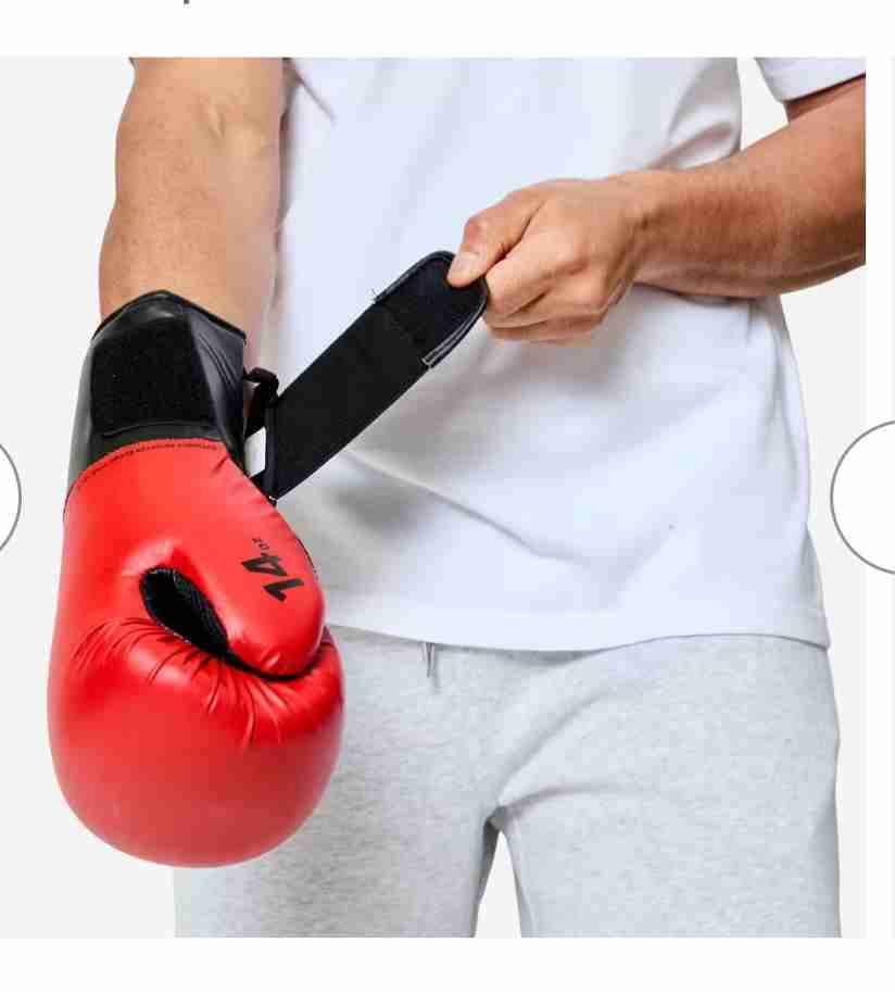 Guantes de boxeo rojos y negros - 2