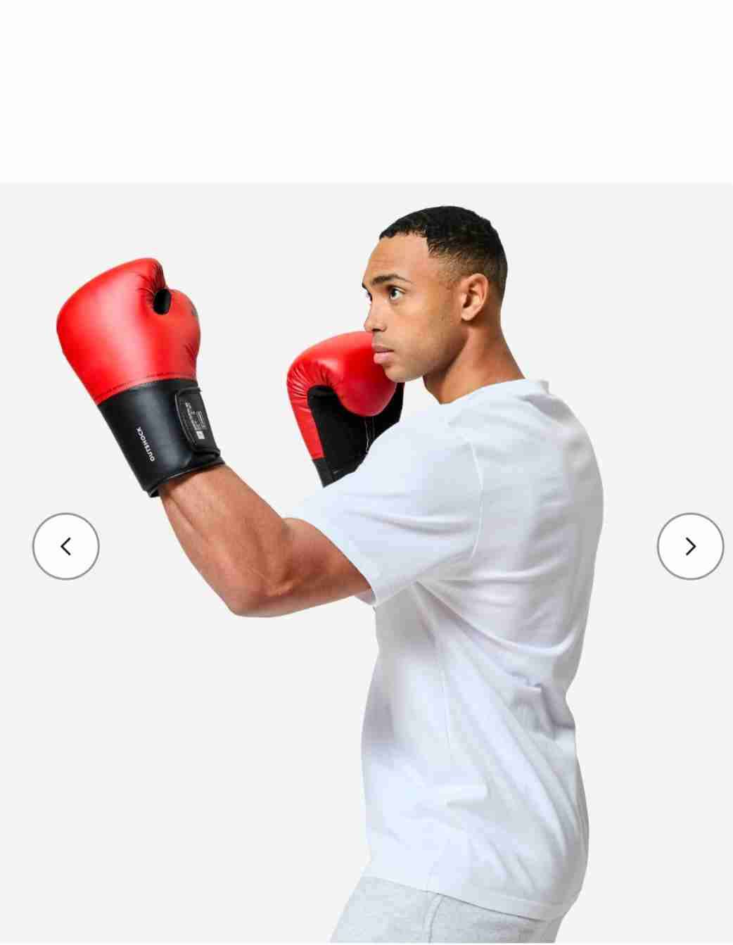 Guantes de boxeo rojos y negros - 3