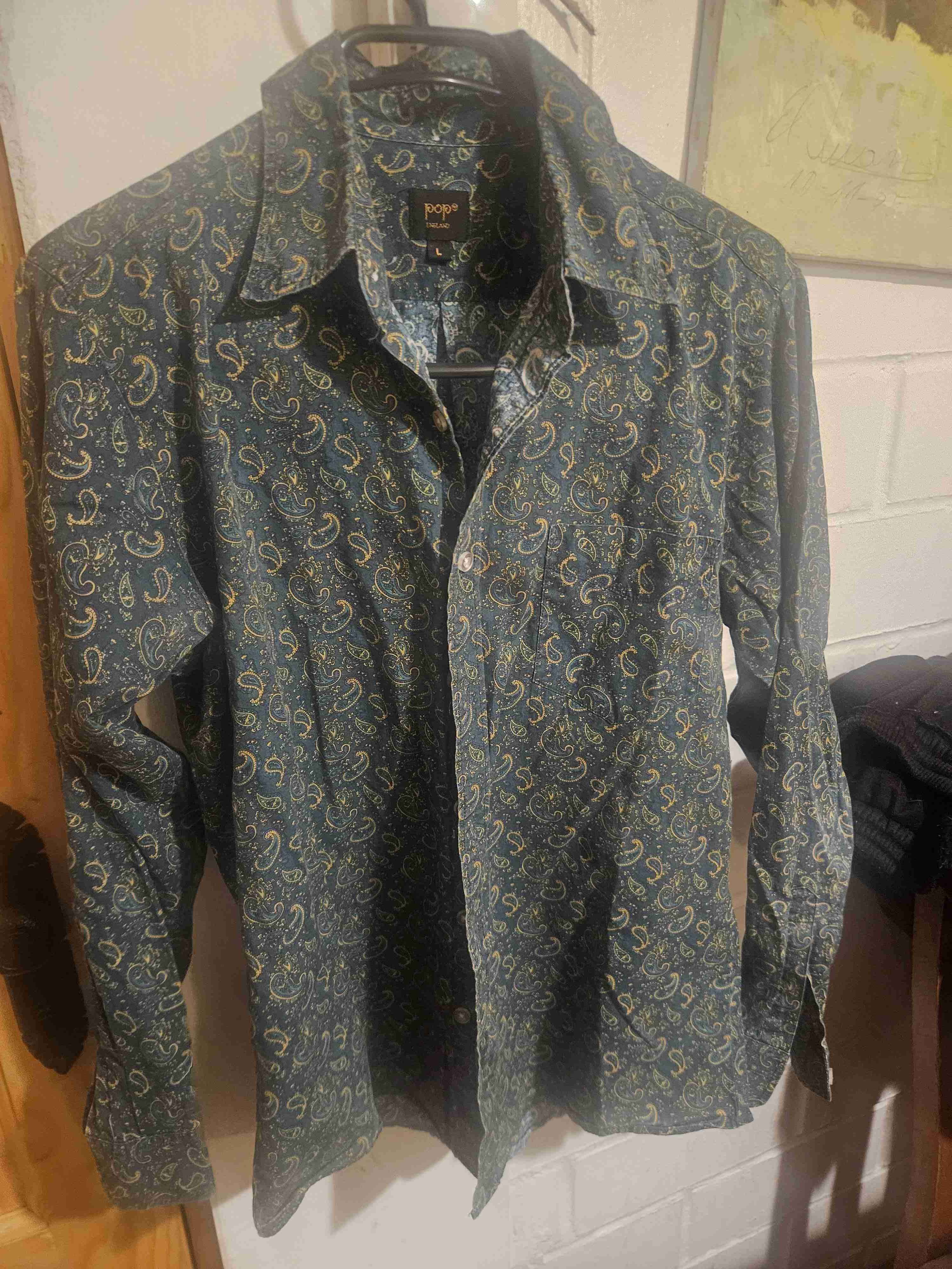 Camisa estampada verde oscuro - miniatura 3