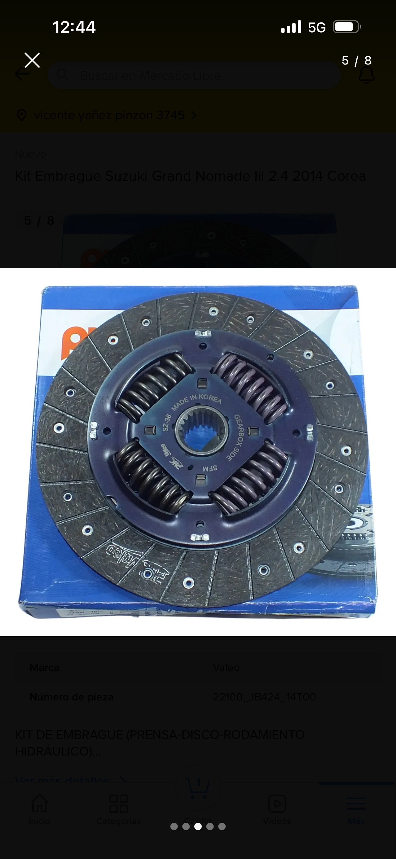 Kit embrague Suzuki Grand Nomade - miniatura 2