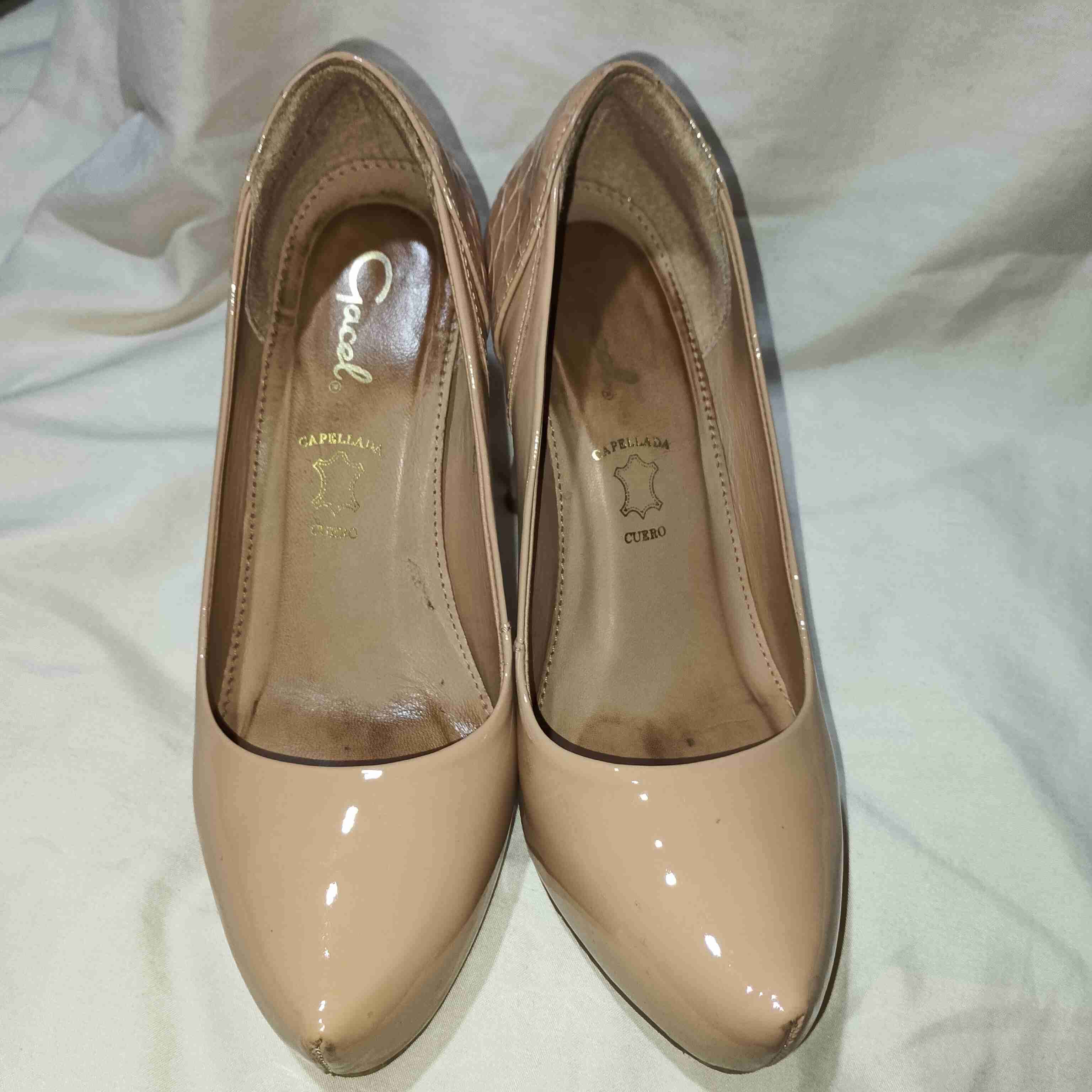 Zapatos Gacel de tacón beige - miniatura 4