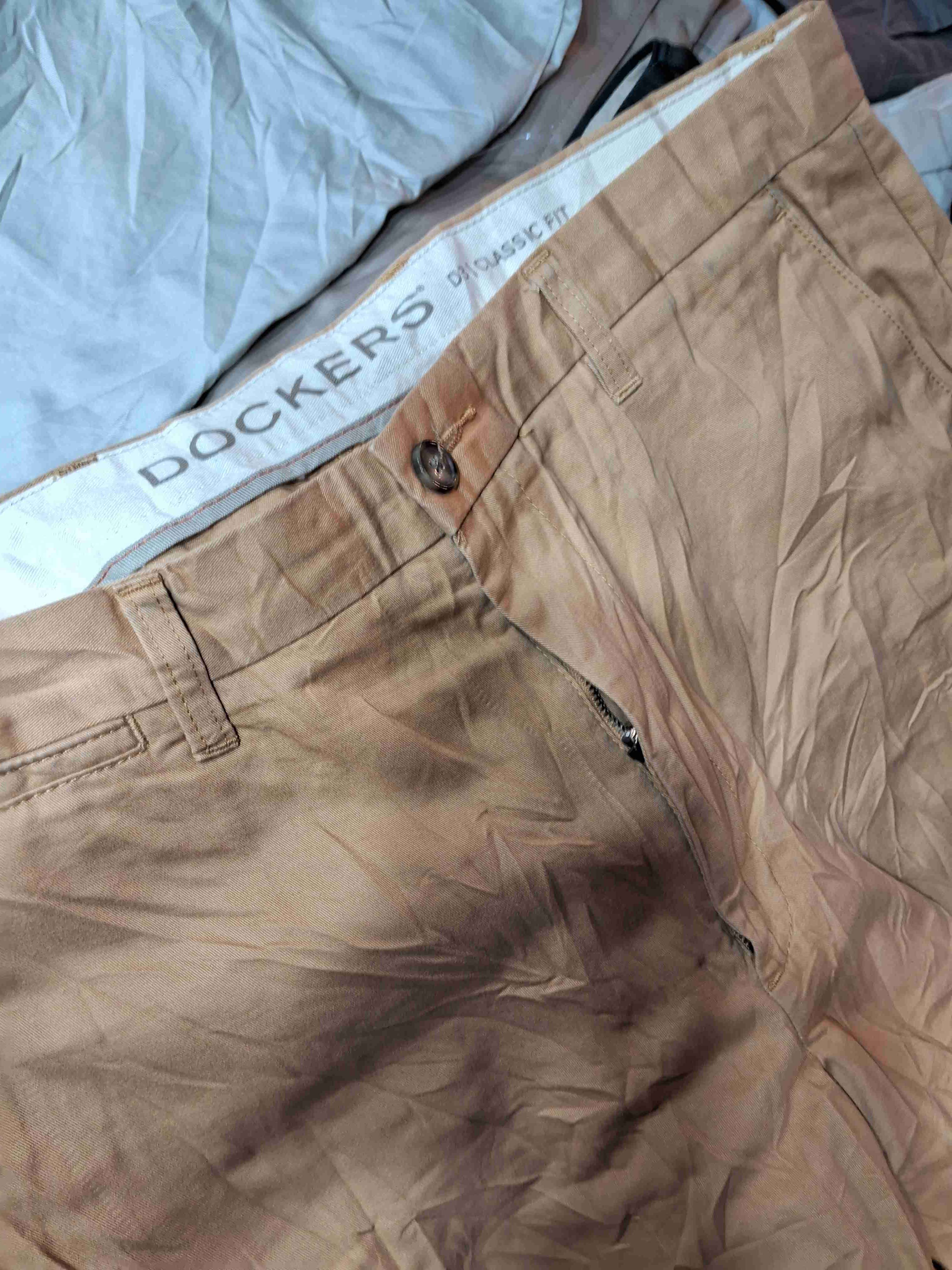 Pantalón beige con cierre - miniatura 2