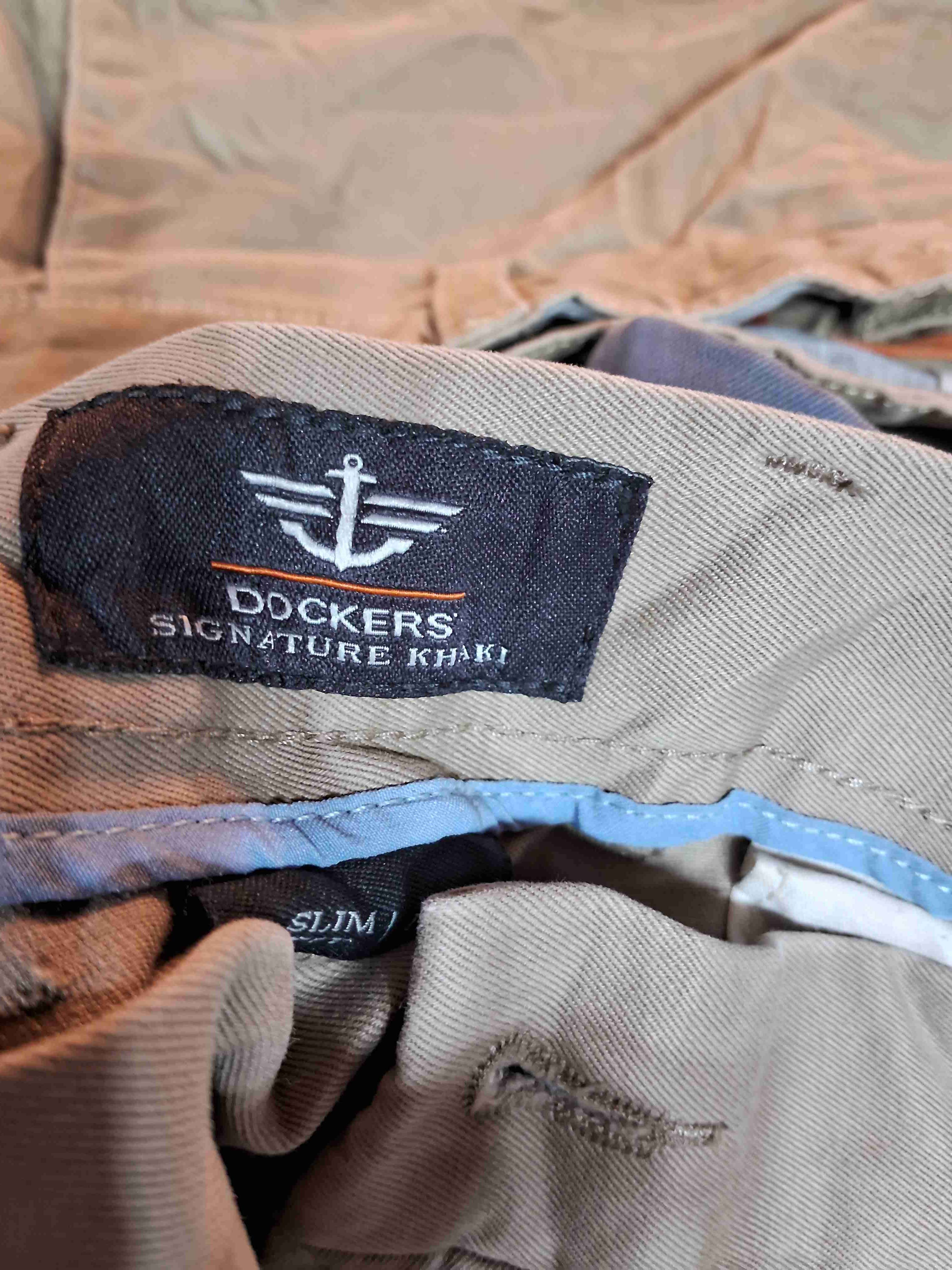 Pantalón beige con cierre - miniatura 6