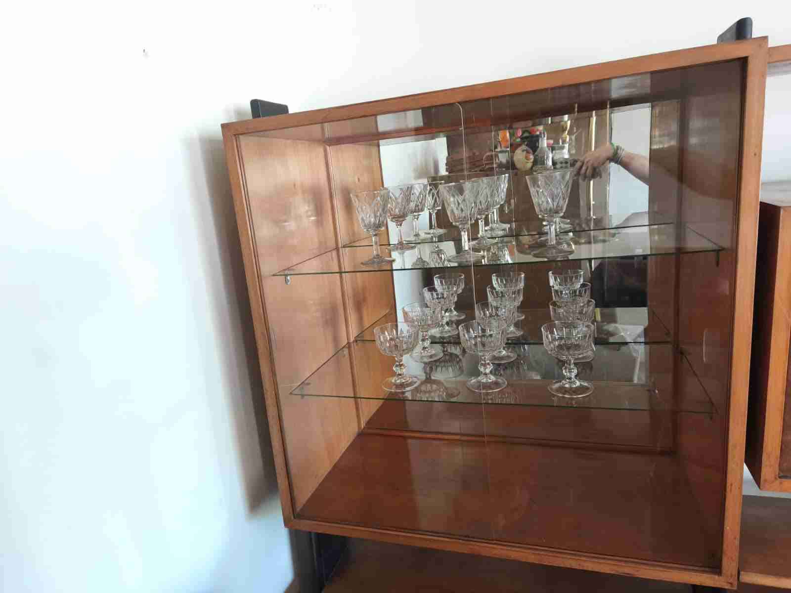 Vitrina retro de madera, bife, comedor - miniatura 3