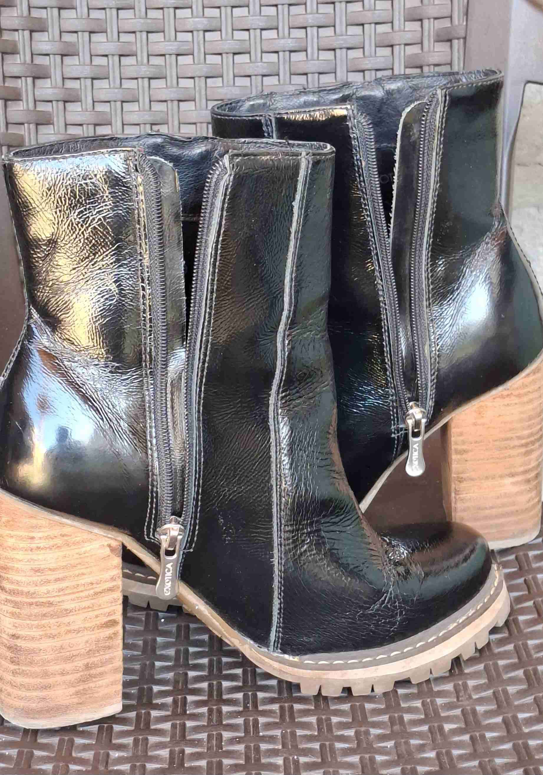 Botines negros con tacón alto - miniatura 6