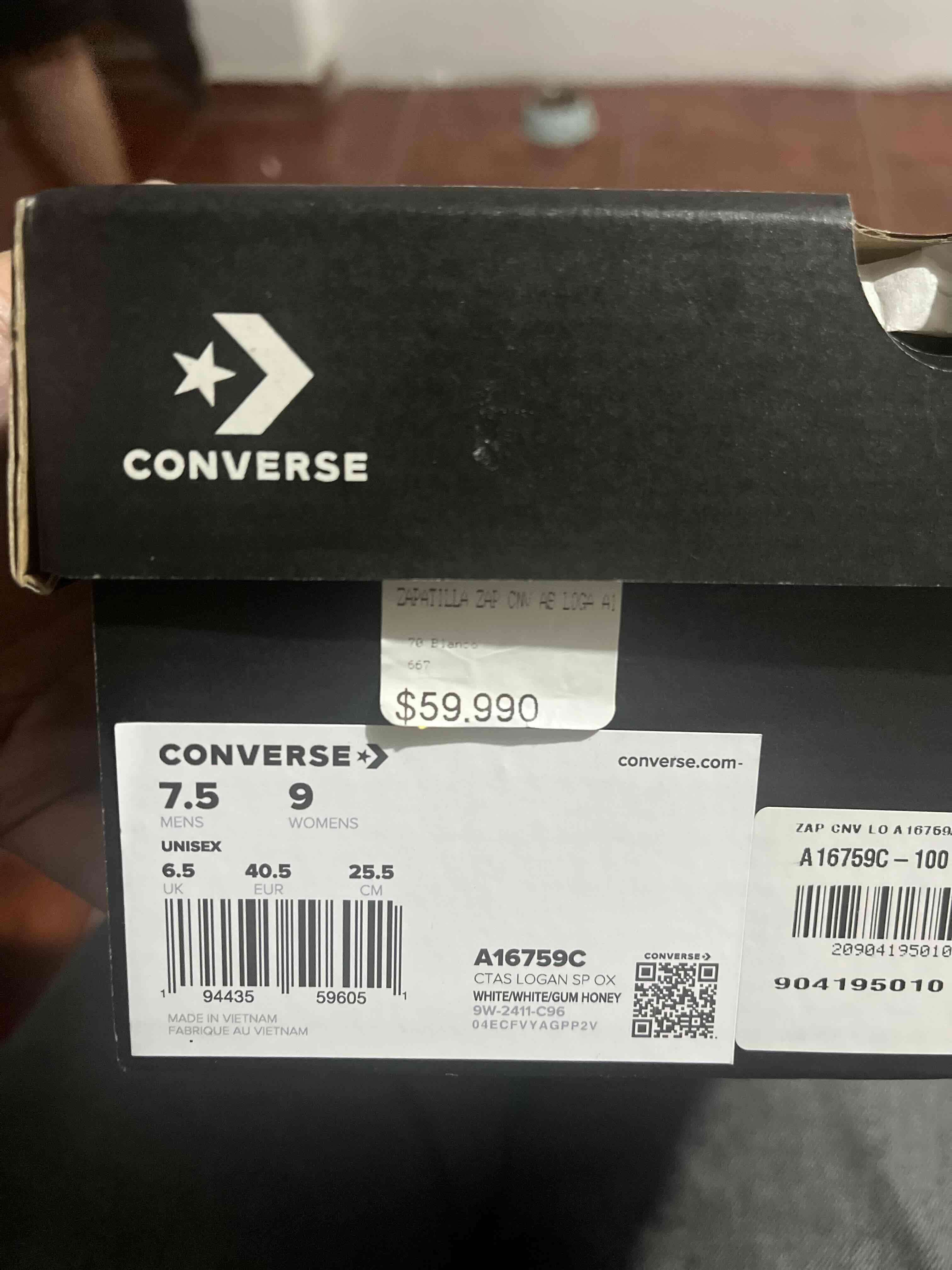 Zapatillas blancas Converse All Star - miniatura 3