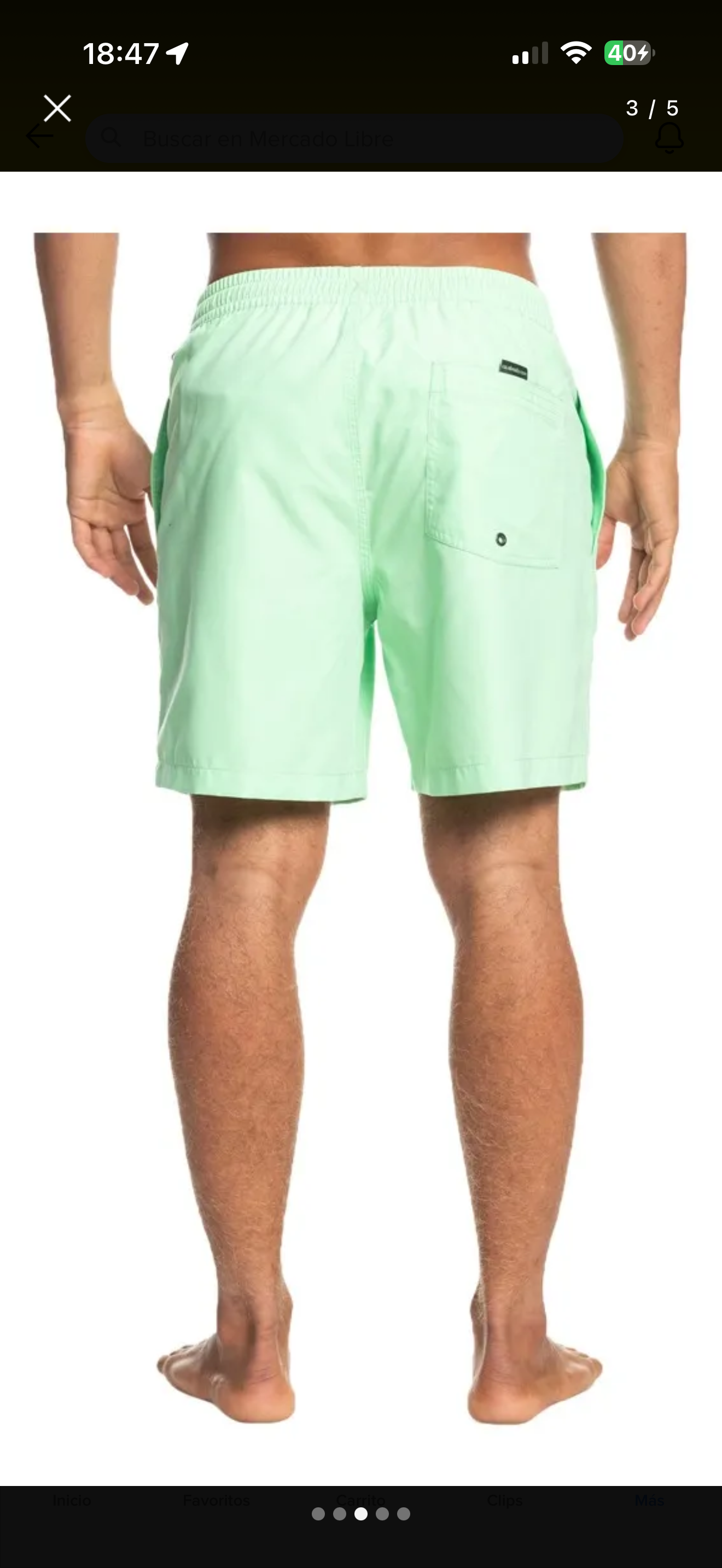 Shorts Quiksilver Everyday 17" Hombre Mint - miniatura 6