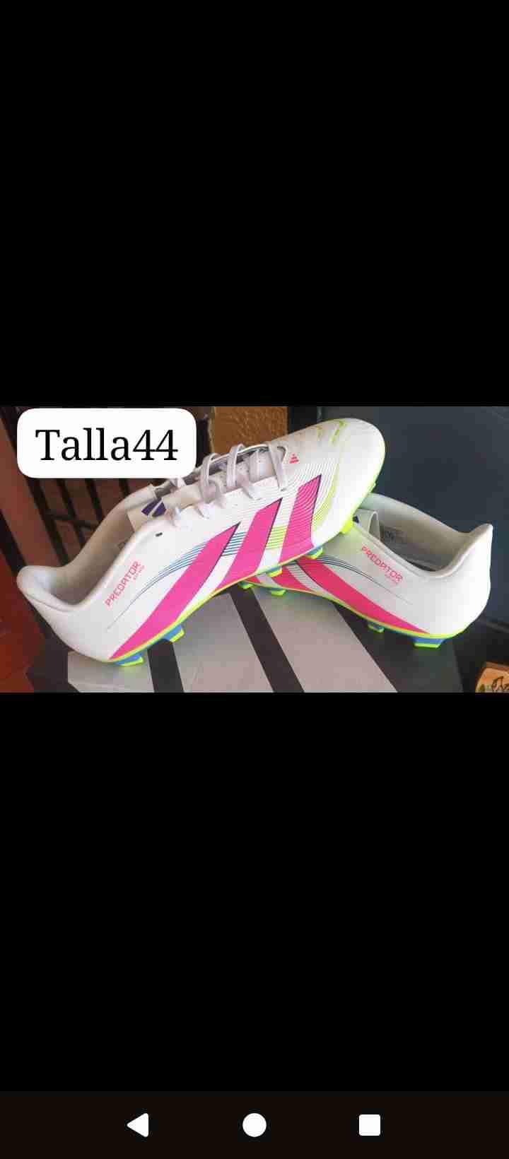 Zapatos de futbol blancos talla 44