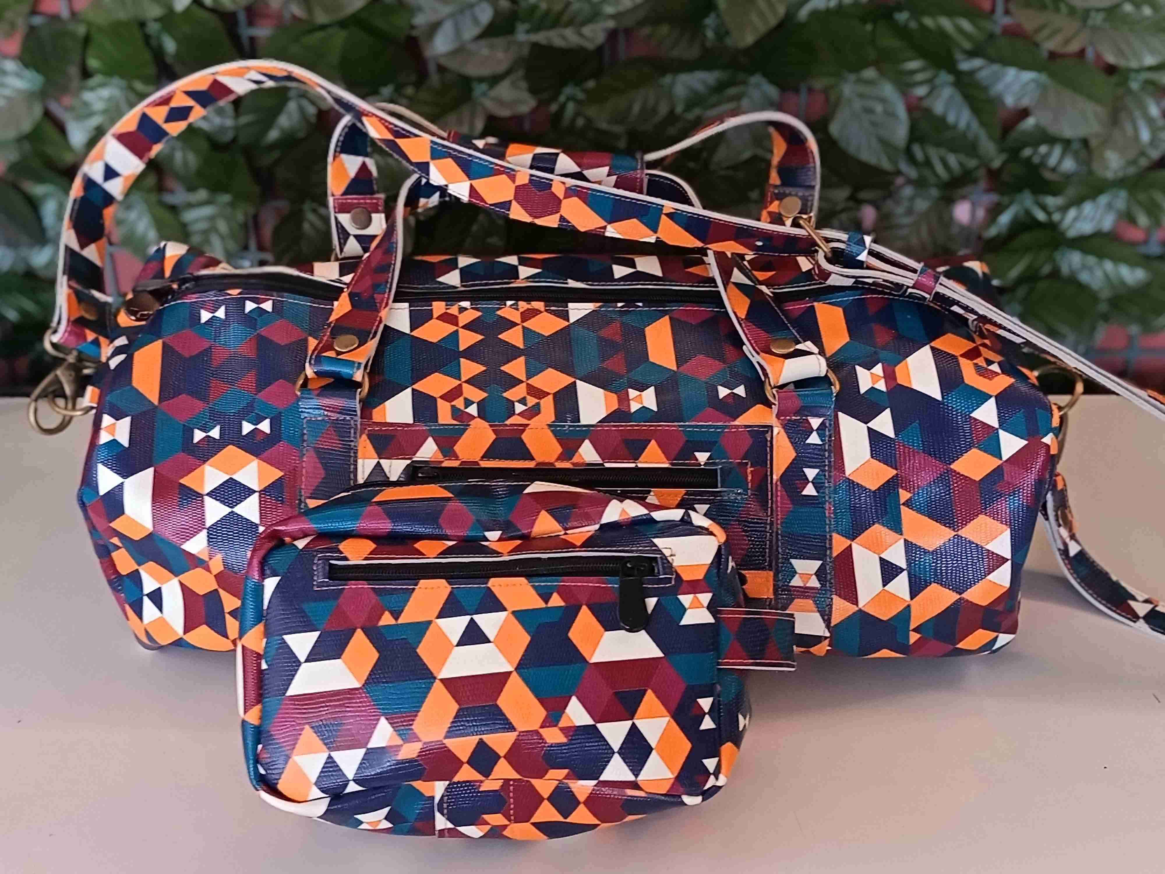 Bolso geométrico multicolor - miniatura 2