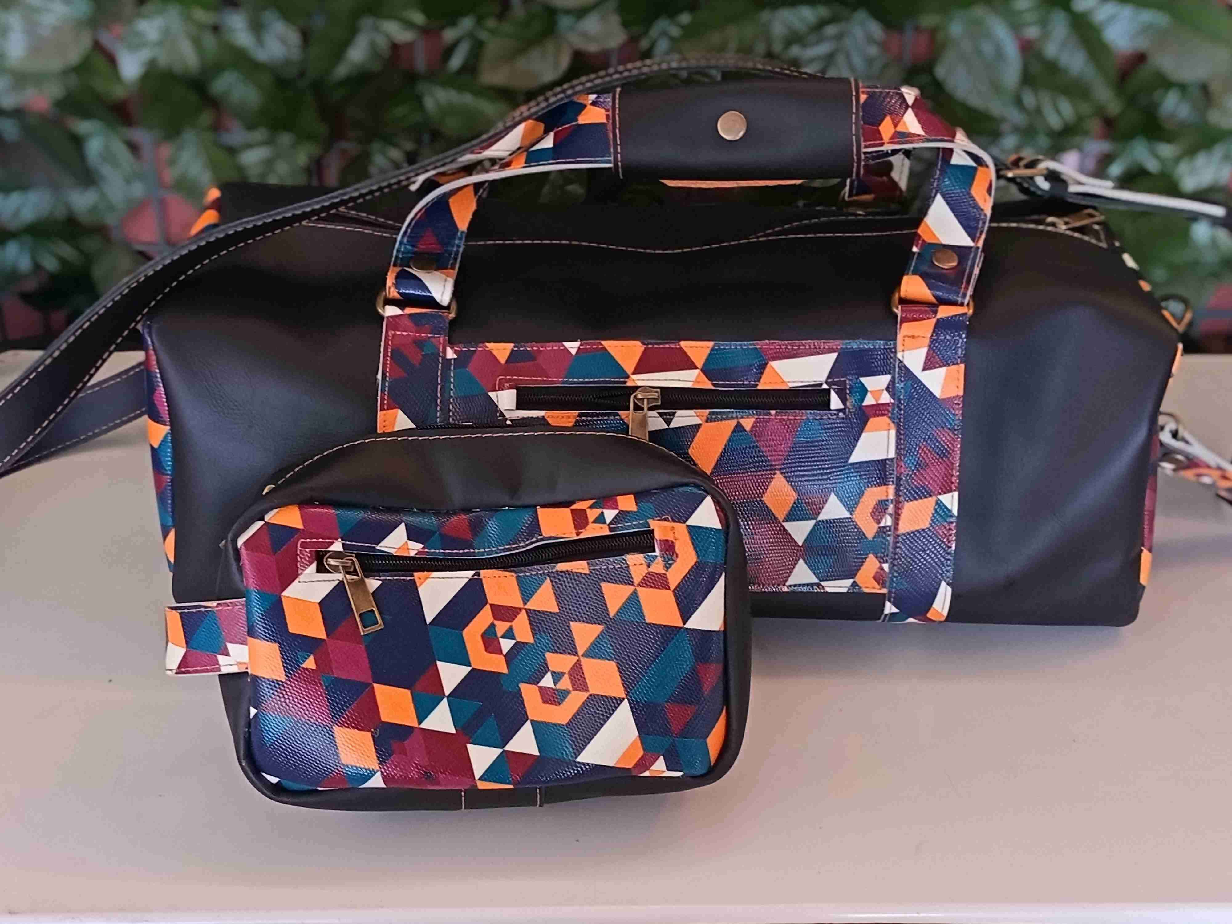 Bolso geométrico multicolor - miniatura 5
