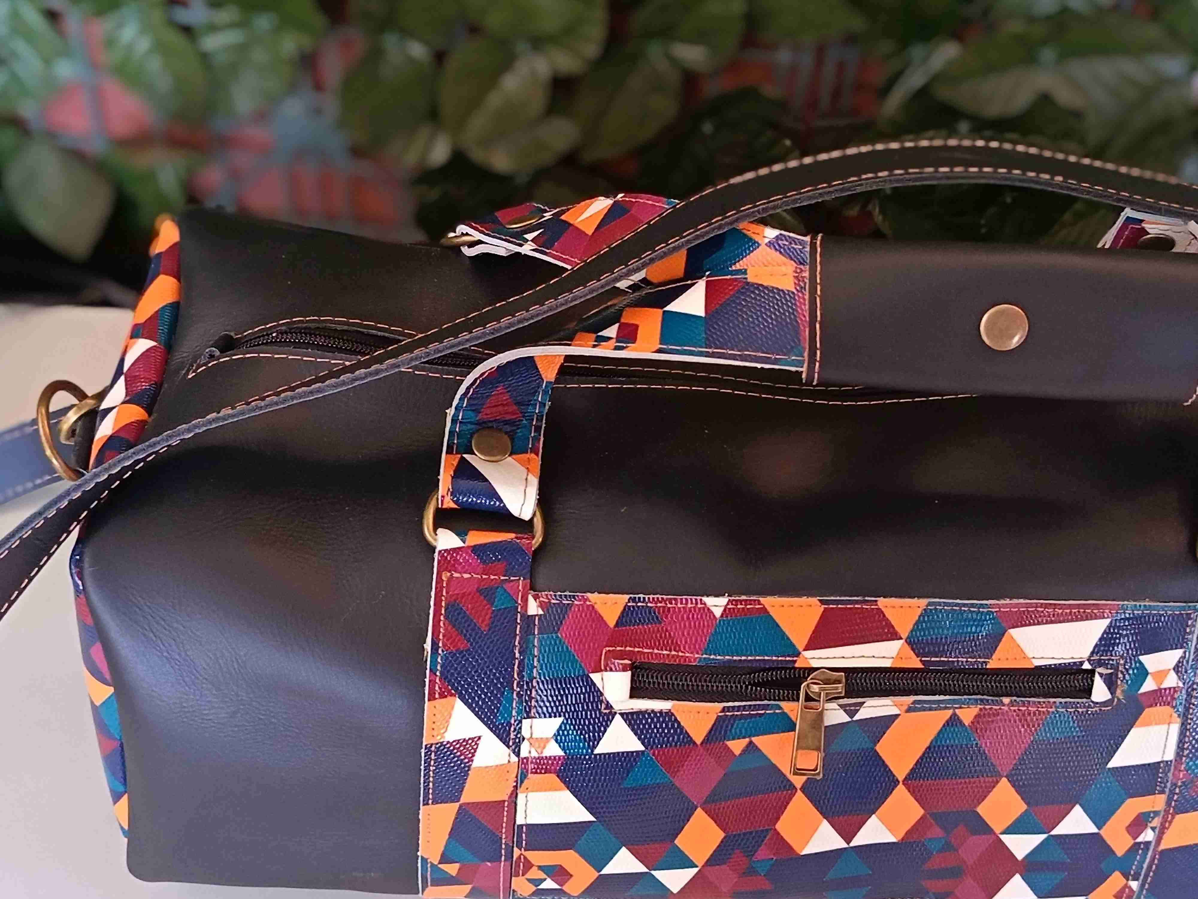 Bolso geométrico multicolor - miniatura 6